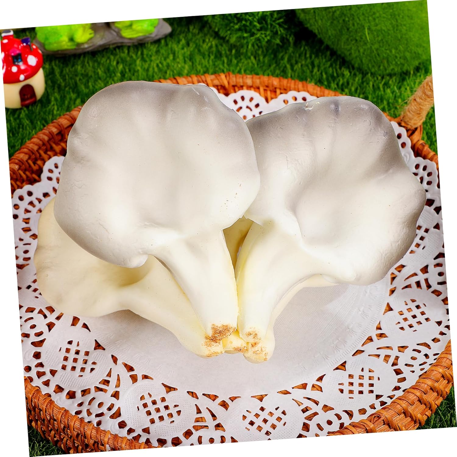 Cabilock Miniature Mushroom Figurine for Home Office Kitchen