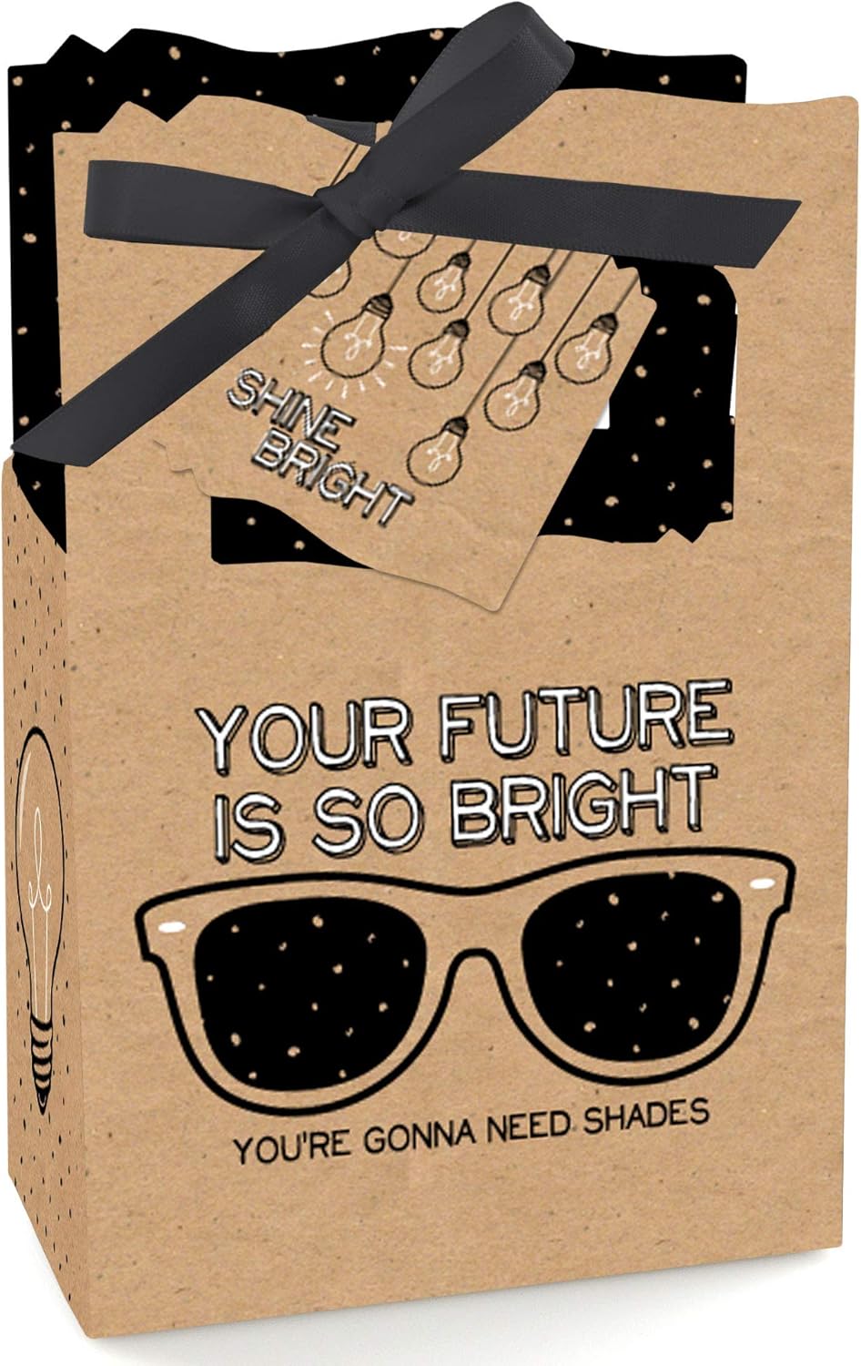 Big Dot of Happiness Bright Future Graduation Favor Boxes Set of 12