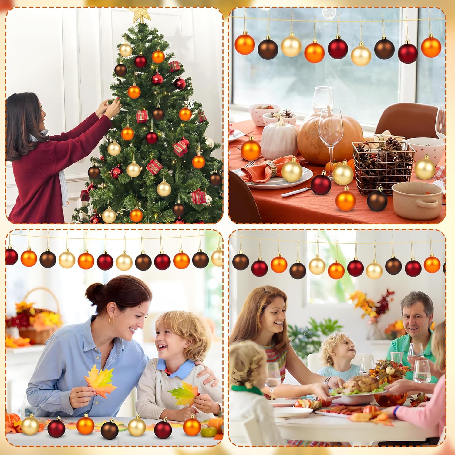 20PCS Fall Thanksgiving Hanging Ornaments Set