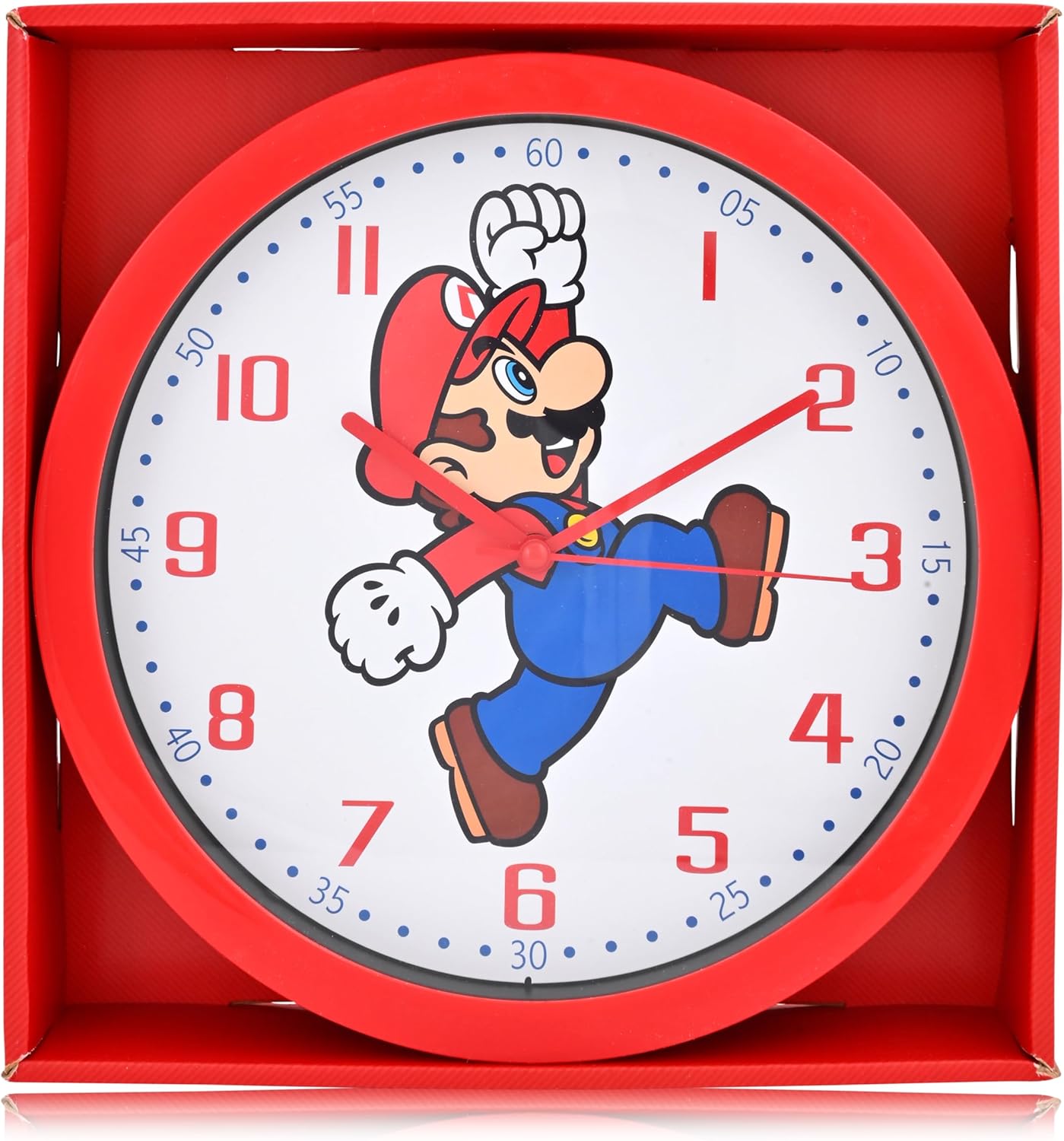Accutime Super Mario Wall Clock - 12 Inch Analog for Kids