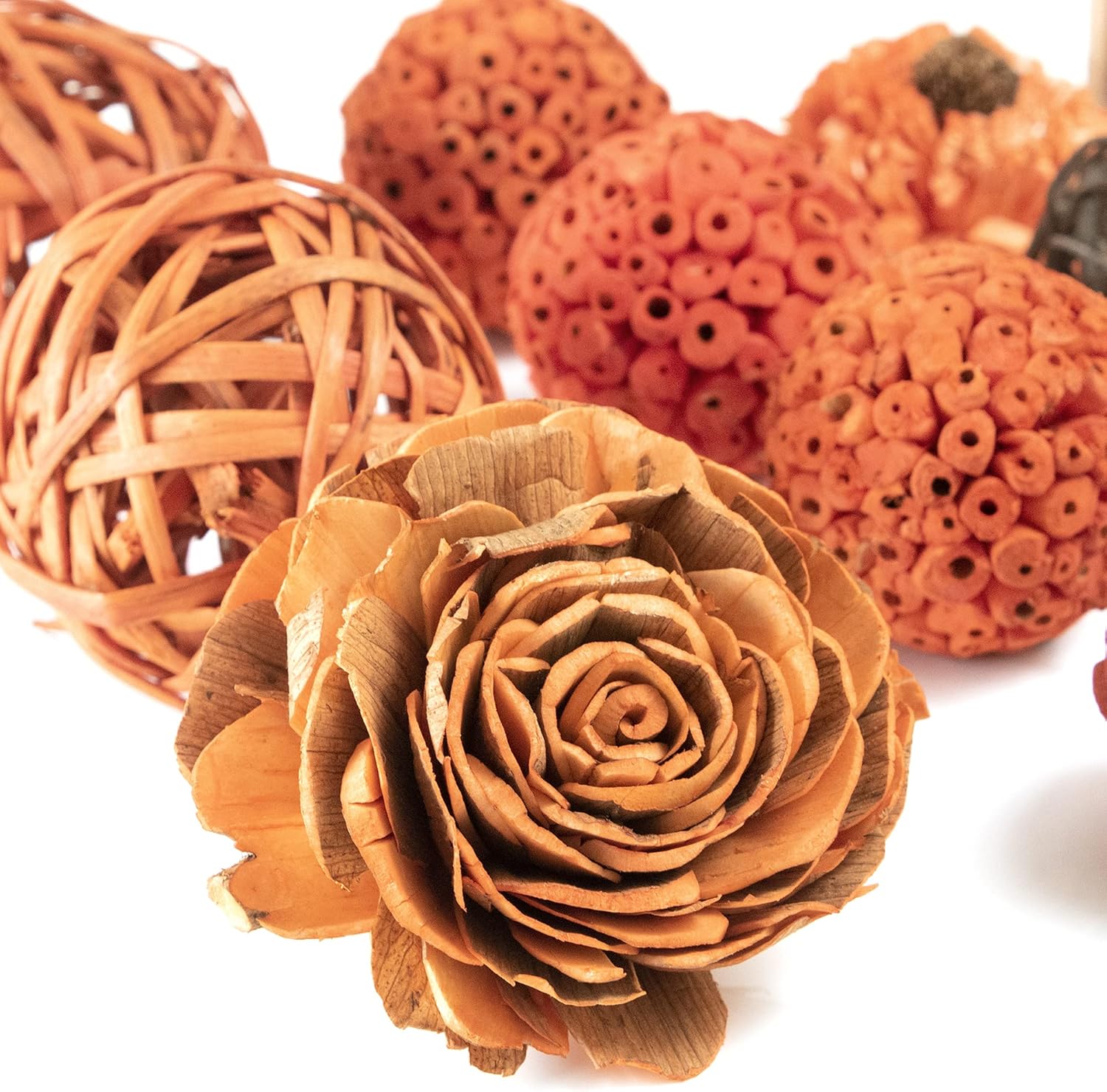 ANDALUCA Orange Decorative Vase Filler Bag