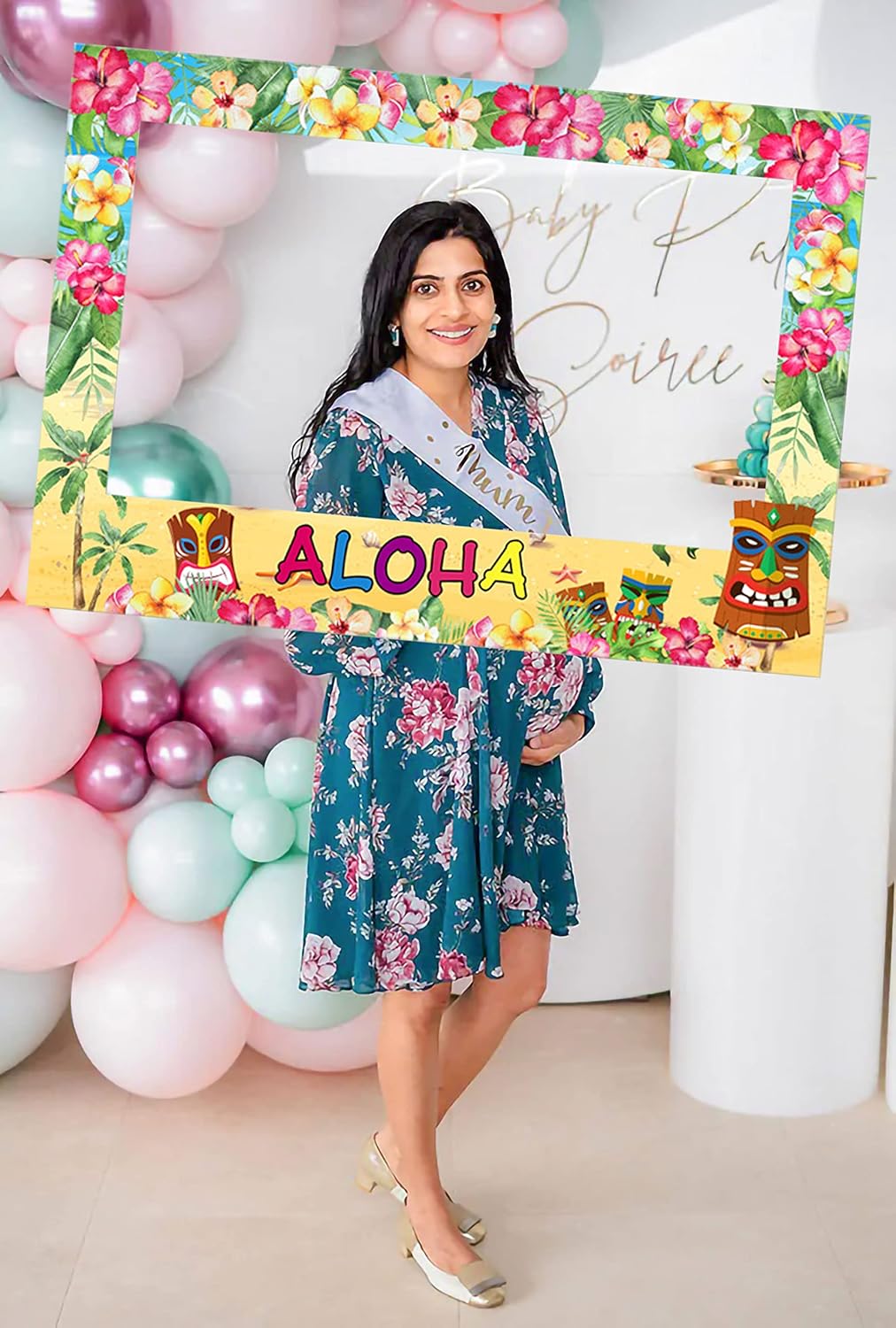 Hawaiian Luau Photo Booth Props Set 24 Pieces