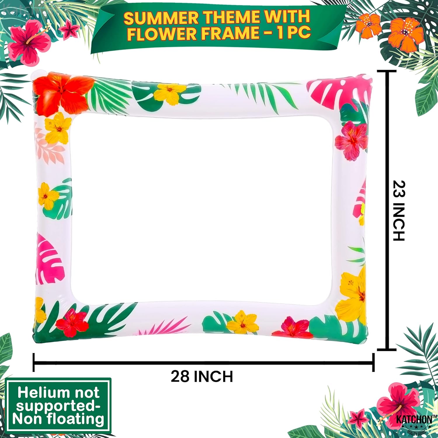 KatchOn Luau Photo Booth Frame 28x23 Inch