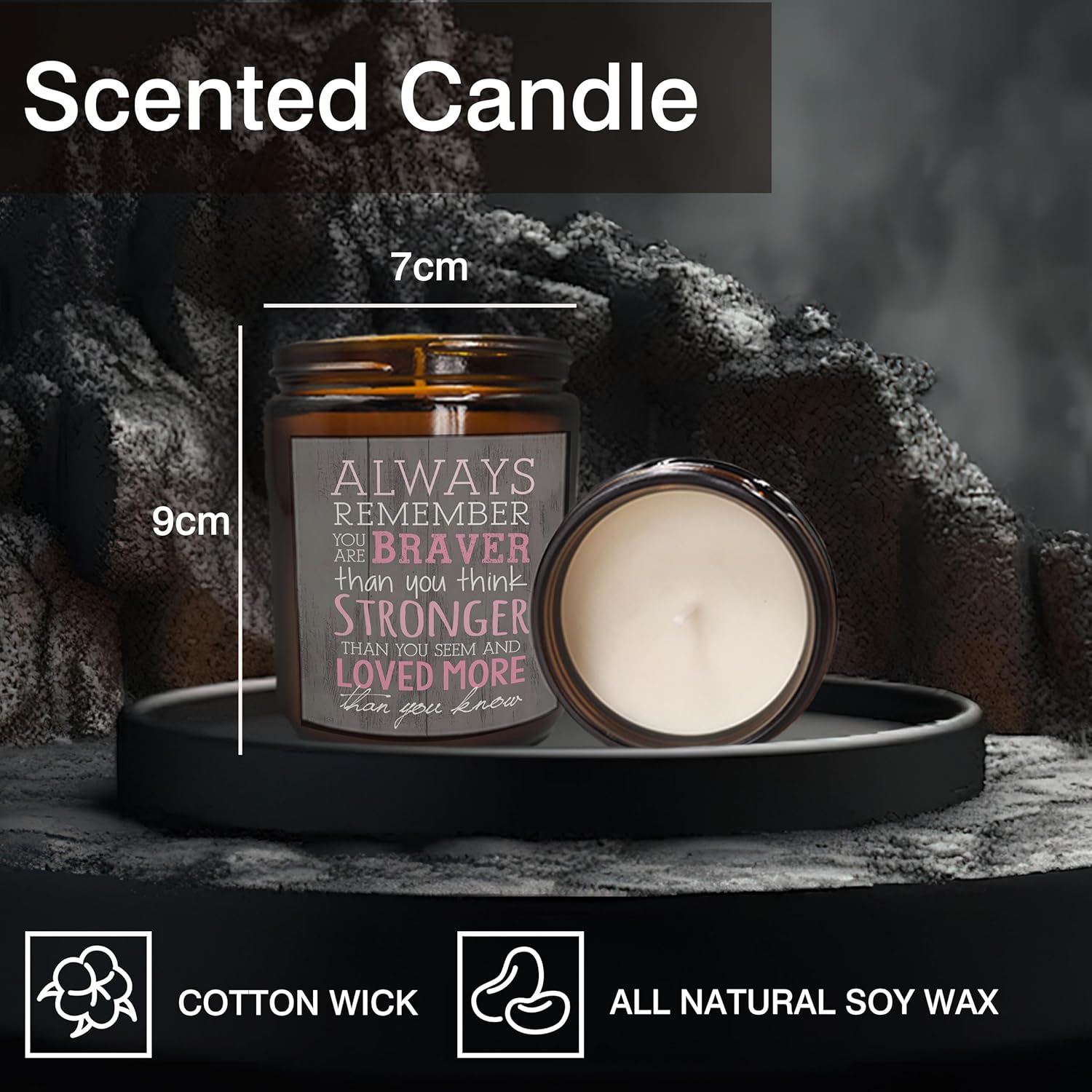 Always Remember You are Braver Than You Think Soy Candle