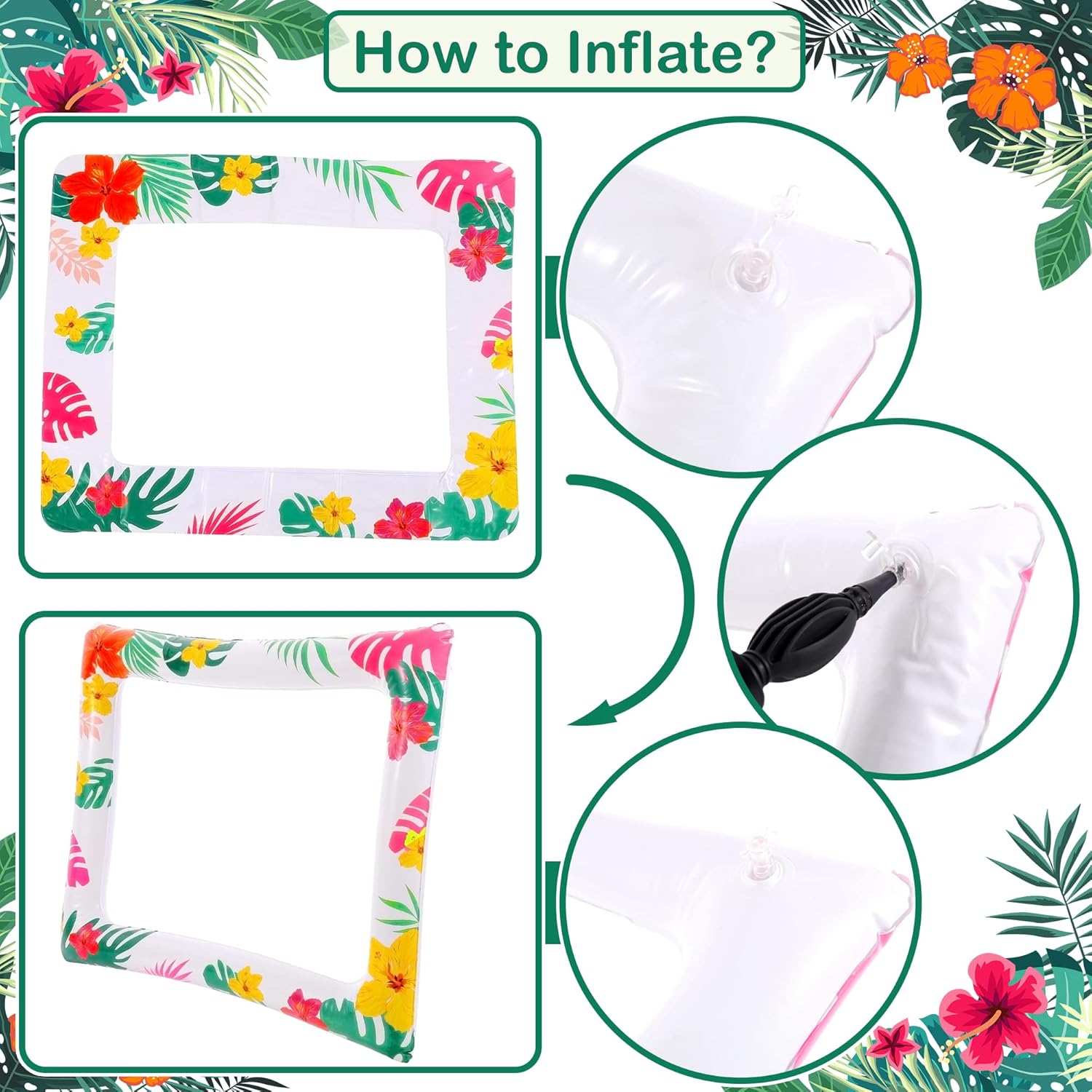 KatchOn Luau Photo Booth Frame 28x23 Inch