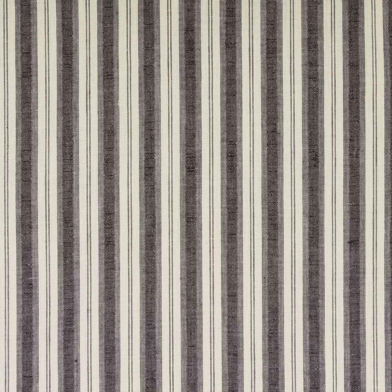 VHC Brands Ashmont Grey Ticking Stripe Swag Curtain Set