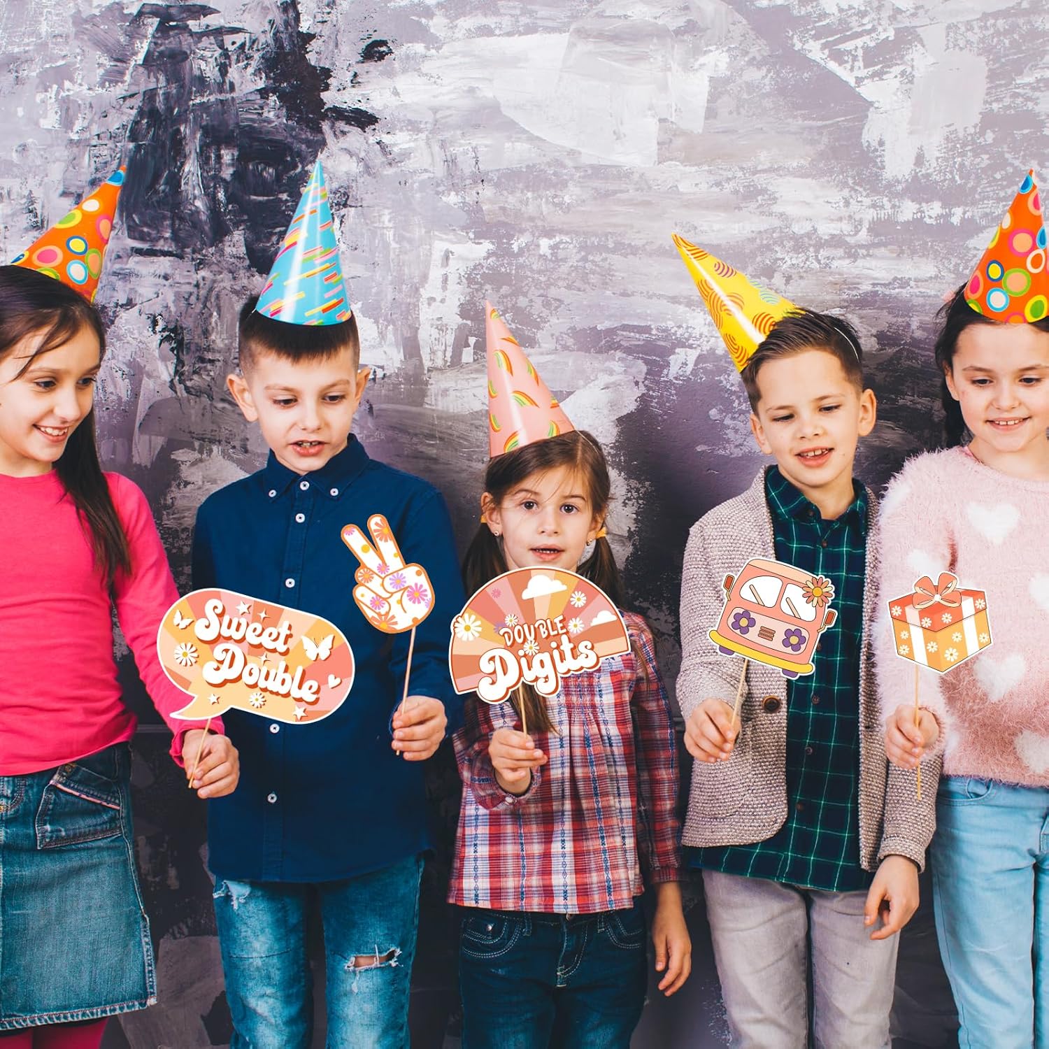 Boho Groovy 10th Birthday Photo Booth Props