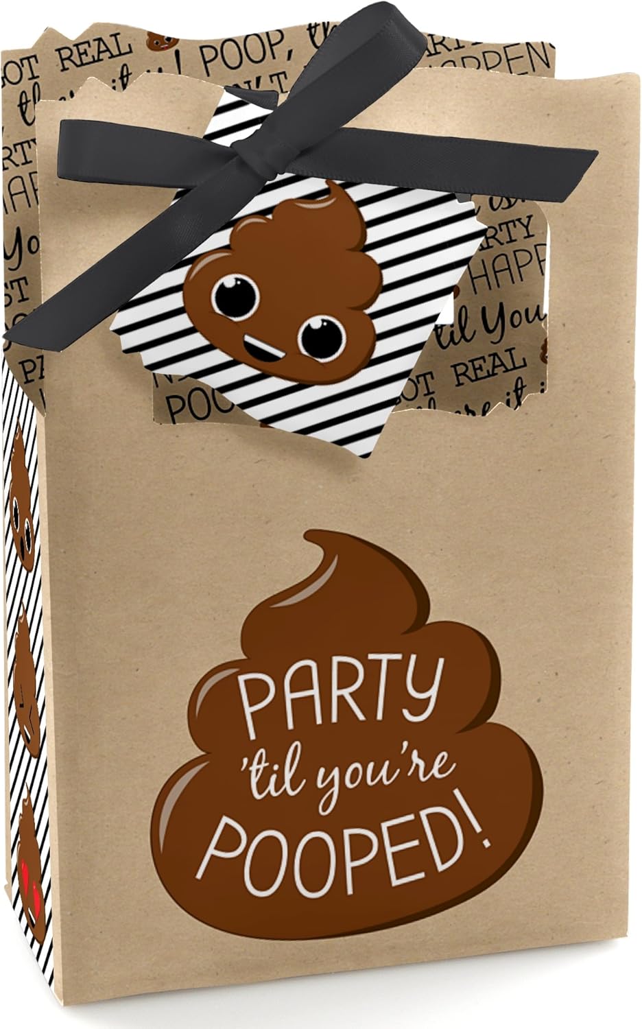 Big Dot of Happiness Poop Emoji Party Favor Boxes Set of 12