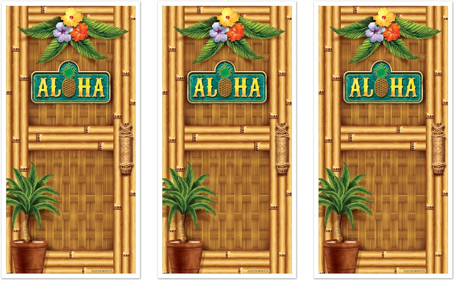 Beistle 3 Piece Plastic Aloha Door Covers for Luau