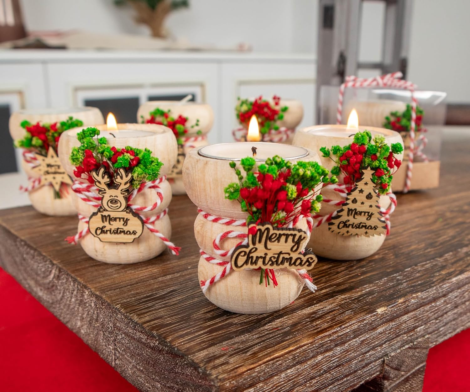 Happy Times Favors Christmas Candle Holders Pack of 10