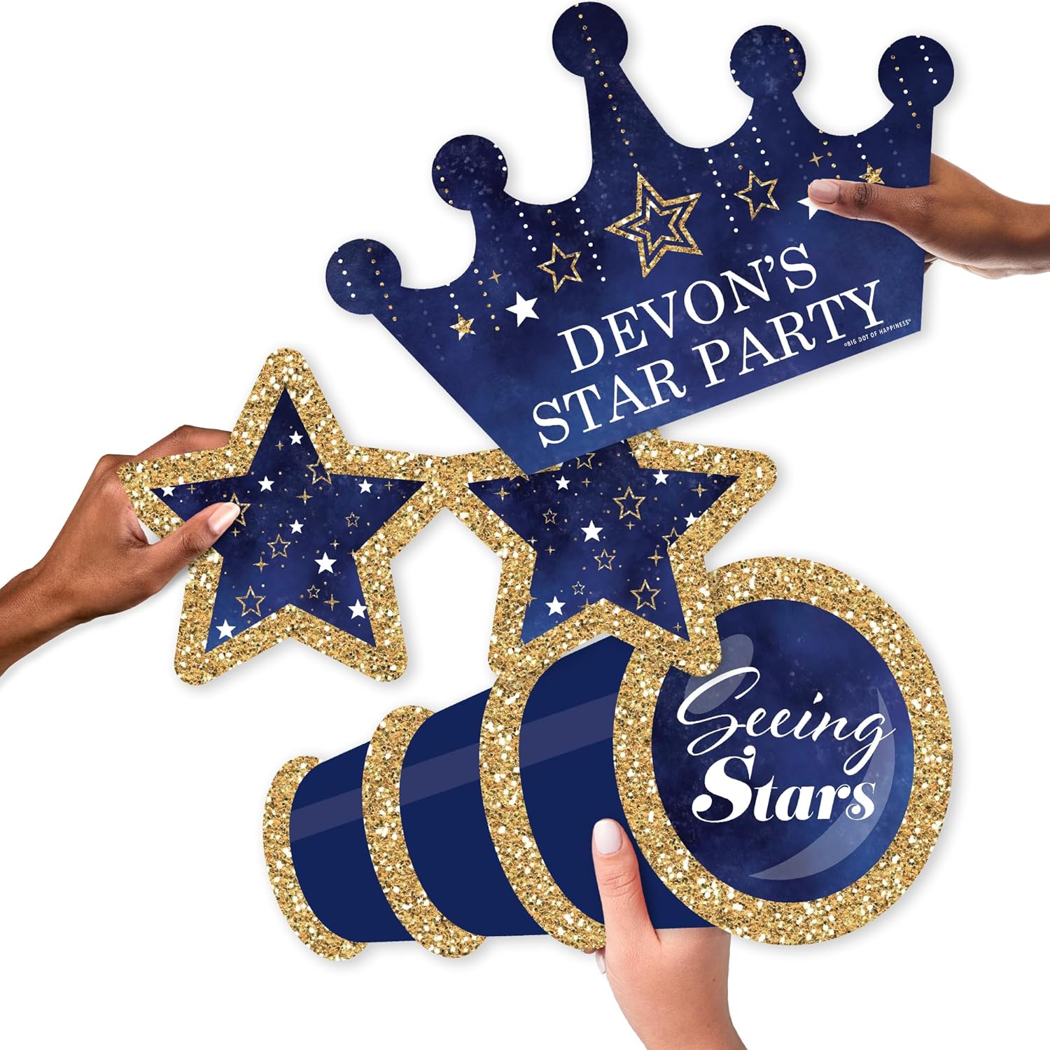 Big Dot of Happiness Starry Skies Photo Props 3 Pc