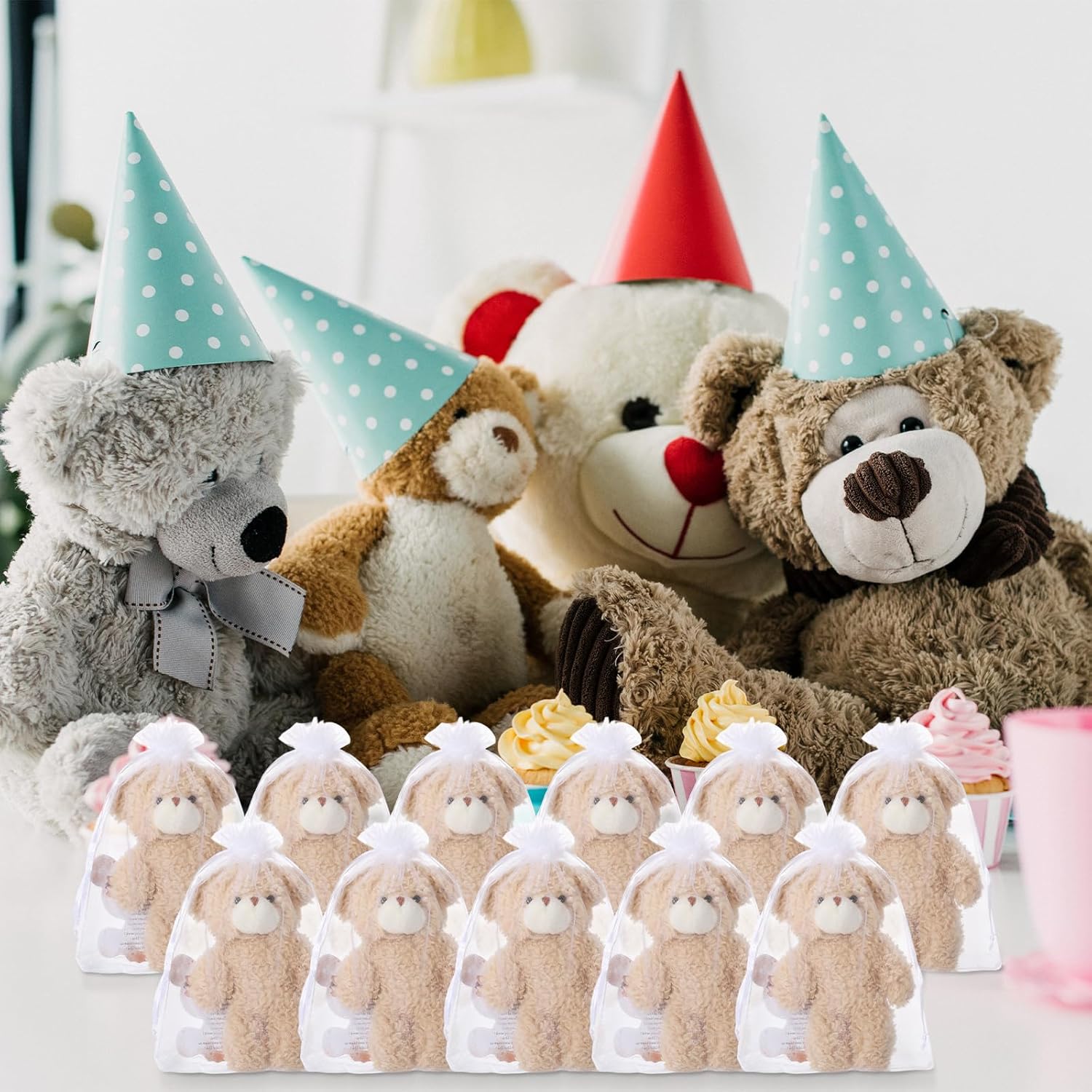 HyDren 50 Piece Bear Party Favors Set