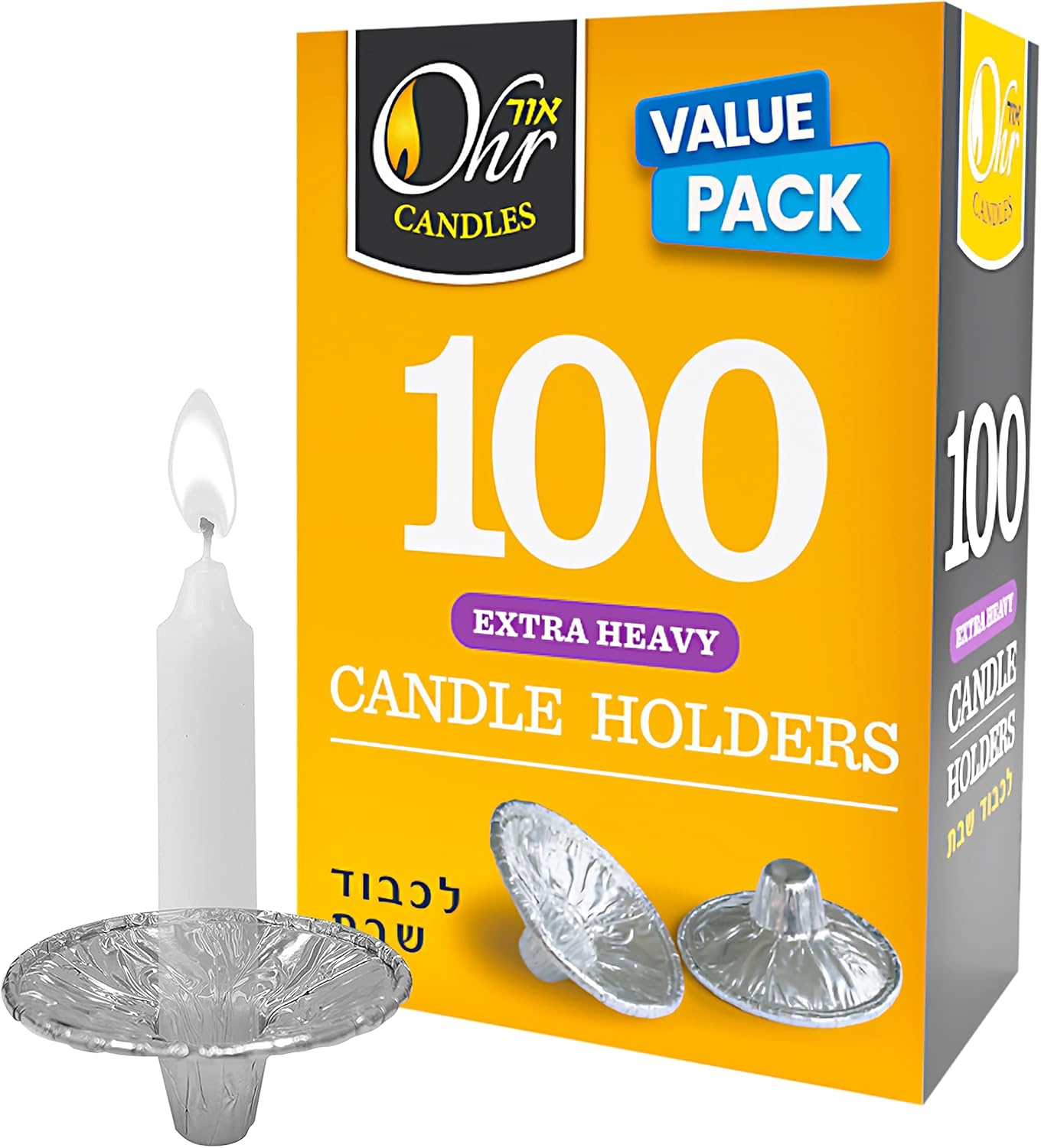 Ohr Candles Extra Heavy Drip Cup Holder 100 Pack
