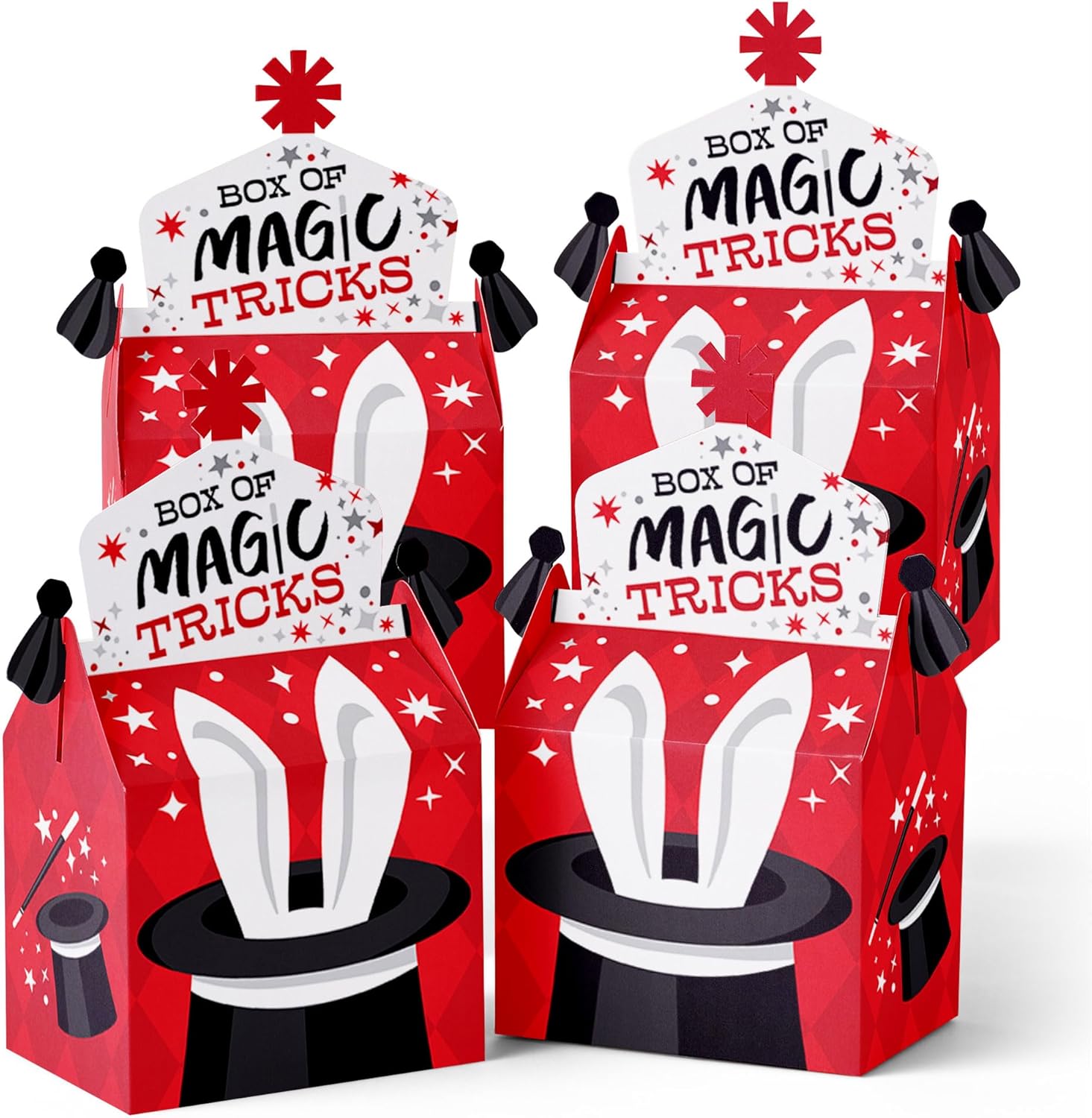 Big Dot of Happiness Magic Show Treat Box Set of 12