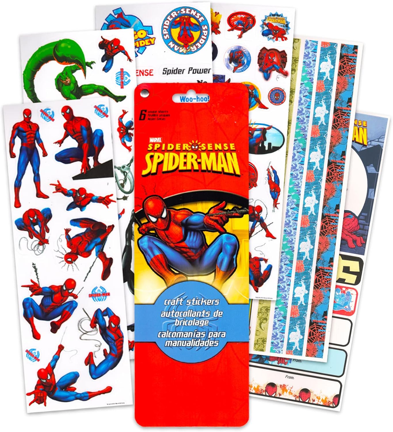 Spiderman Wall Clock for Boys Room - Marvel Decor Bundle