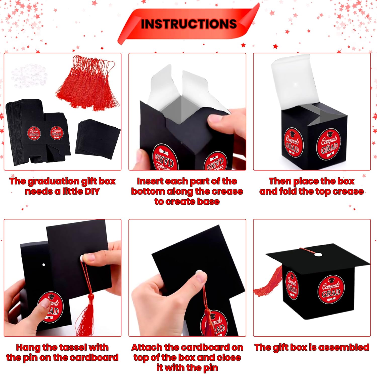 KatchOn Graduation Candy Boxes - Pack of 25