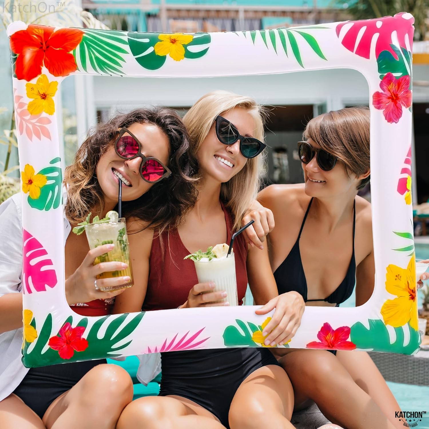 KatchOn Luau Photo Booth Frame 28x23 Inch