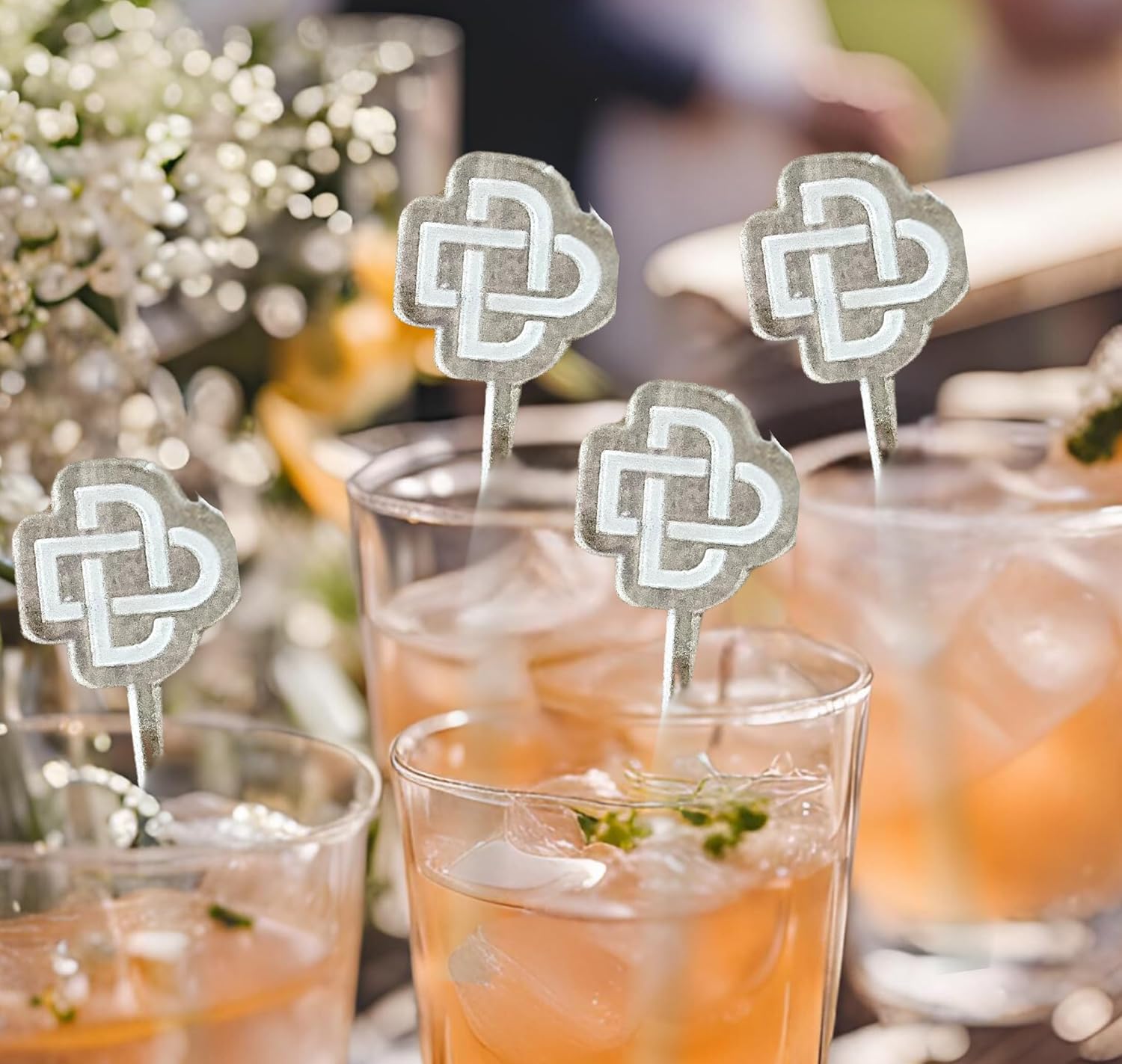 25pc Personalized Drink Stirrers Custom Name Stir Sticks