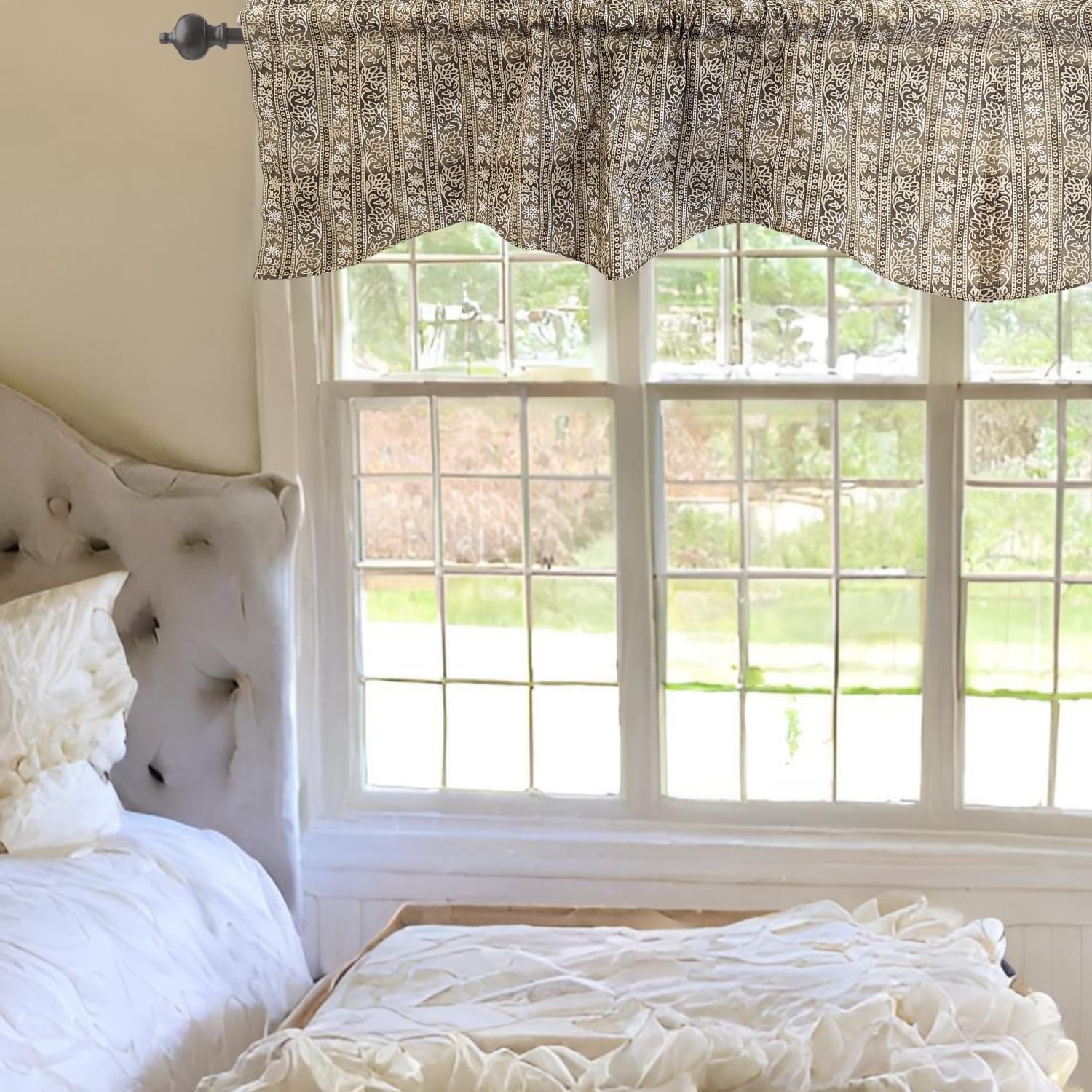 DaDa Bedding Moroccan Paisley Valance 18x52