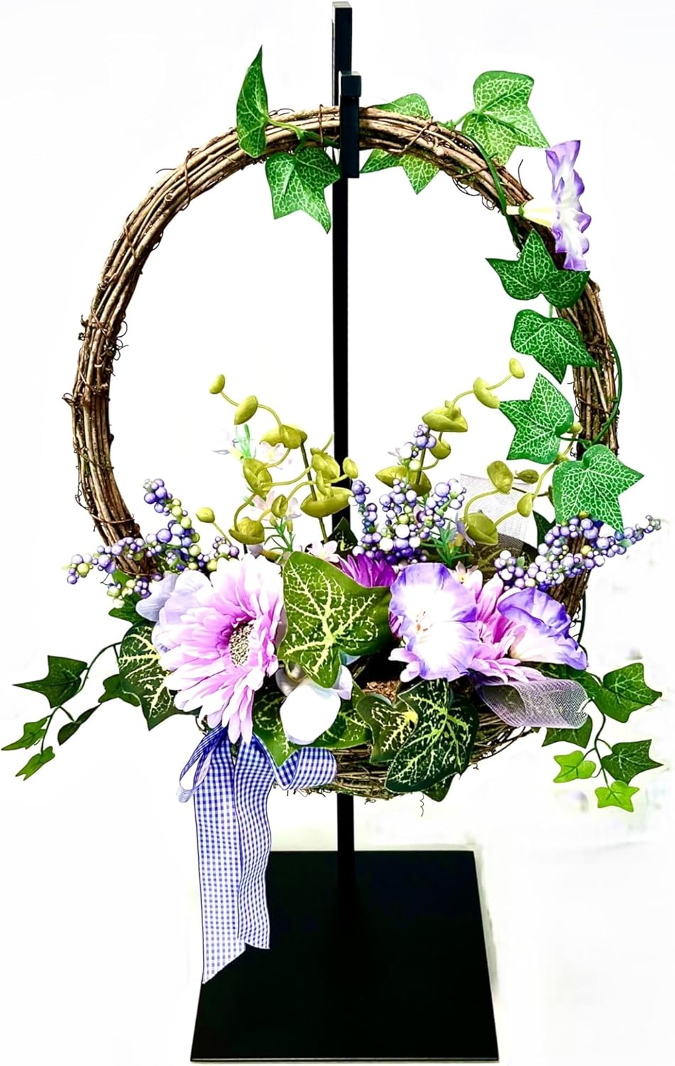 Adjustable Height Wreath Flower Stand for Home Decor