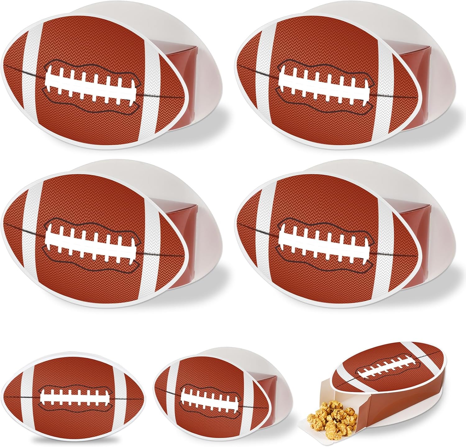 Lonfliness 24 Pack Football Shape Treat Boxes