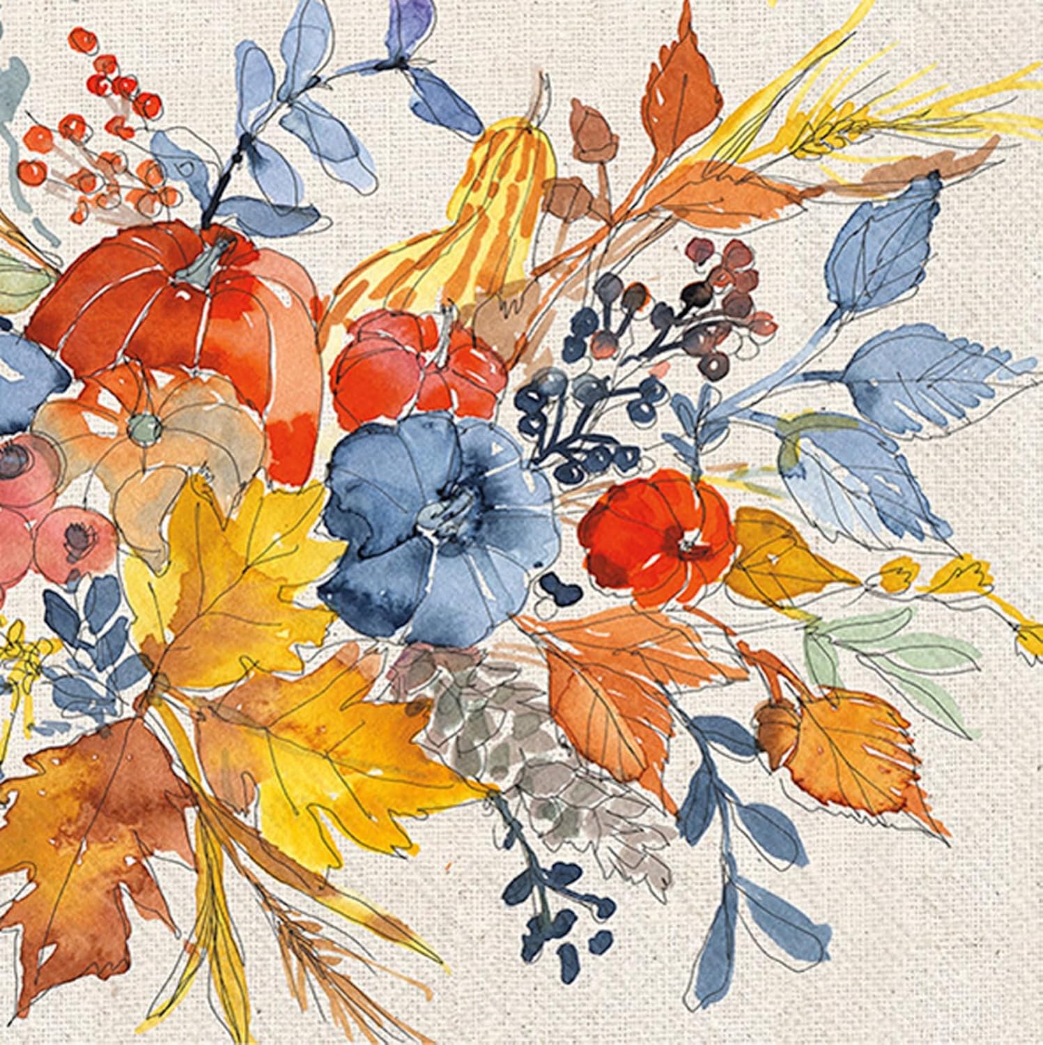 IHR Ideal Home Range Cocktail Napkins 5x5 20-Count Fall Design