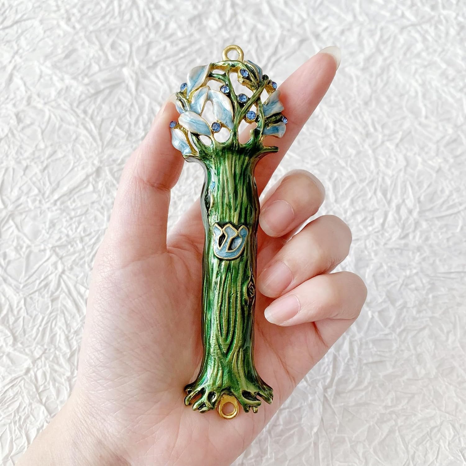 49 Inches Hand Painted Mezuzah with Scroll