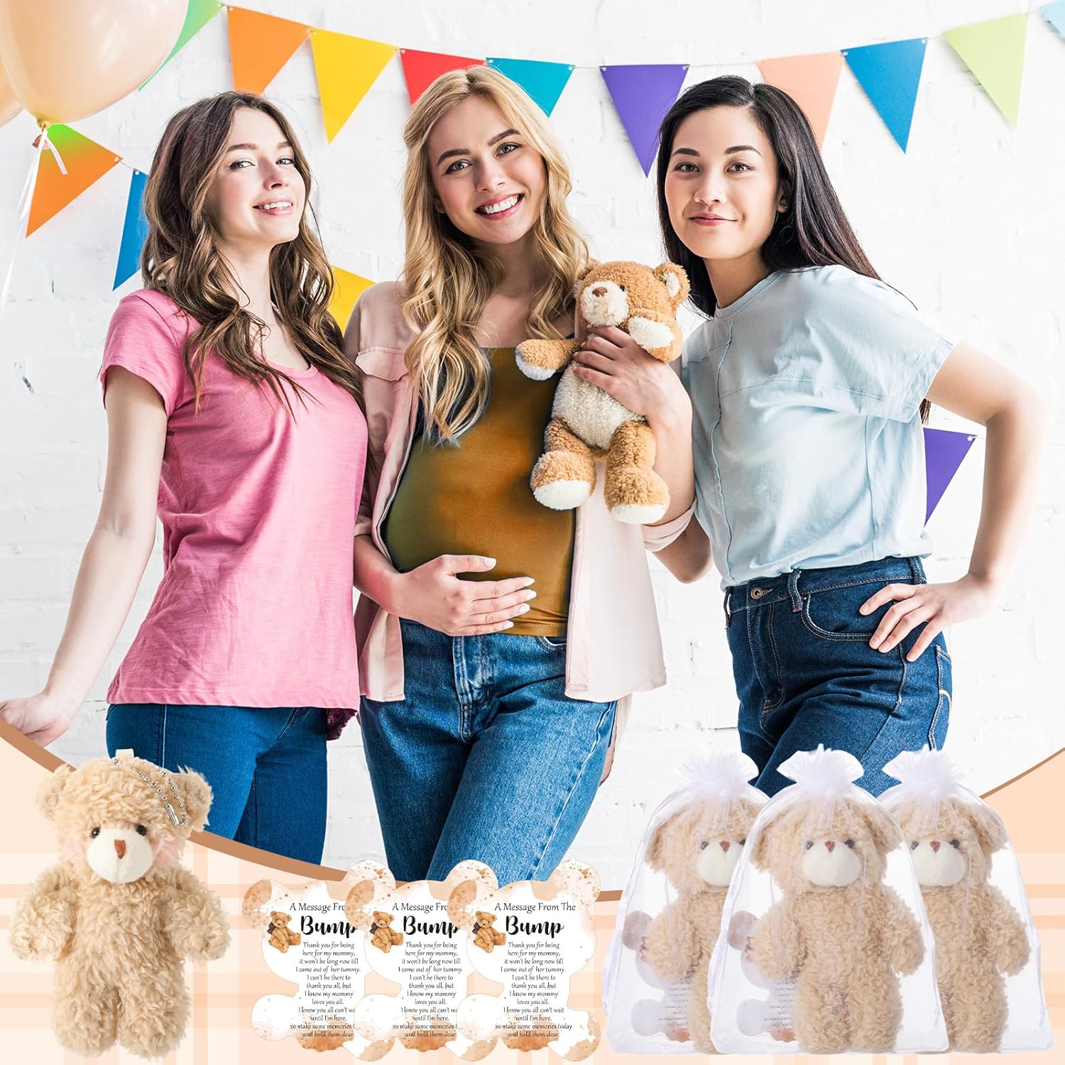 HyDren 50 Piece Bear Party Favors Set