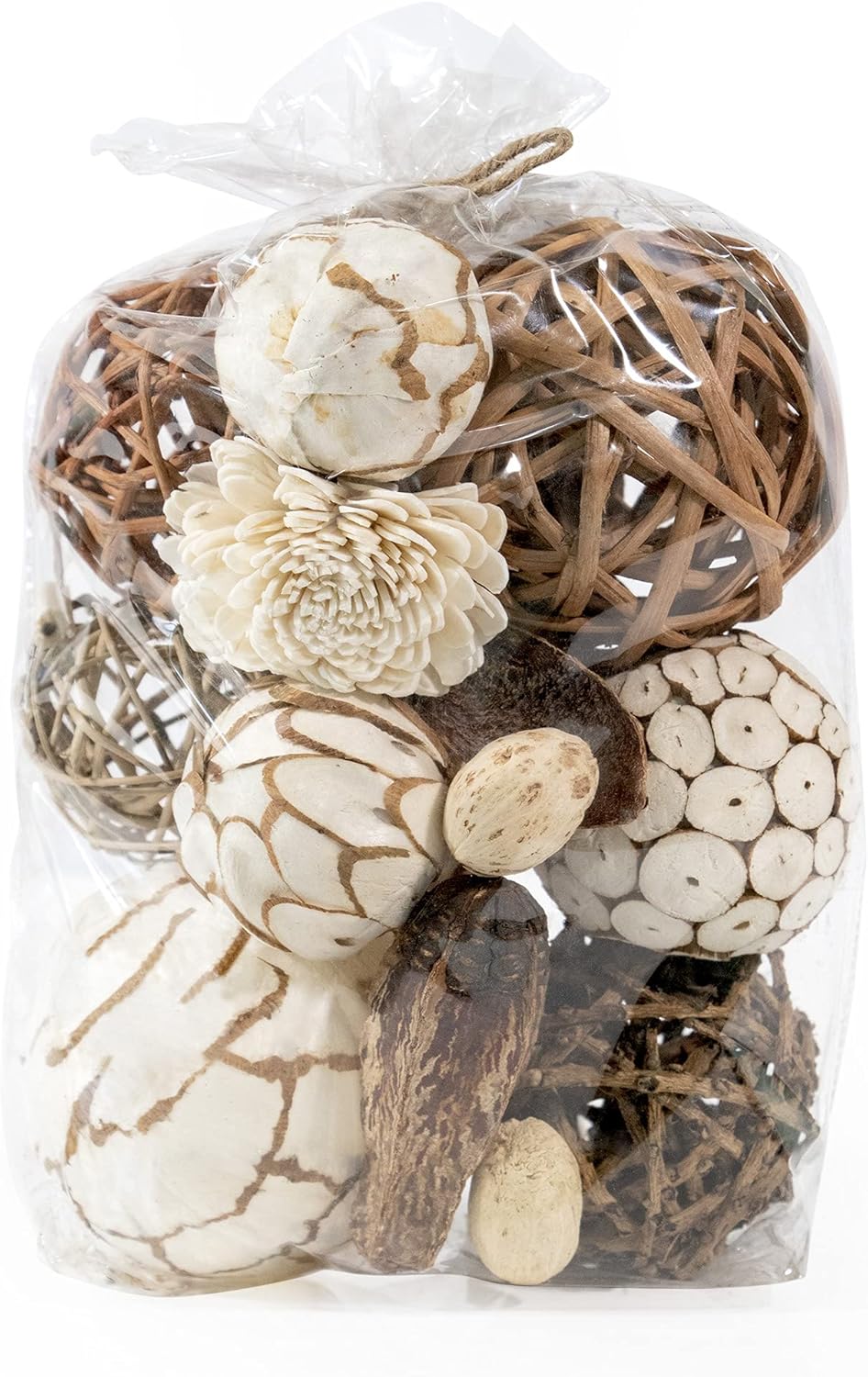 ANDALUCA Natural Tones Decorative Balls for Vases and Bowls