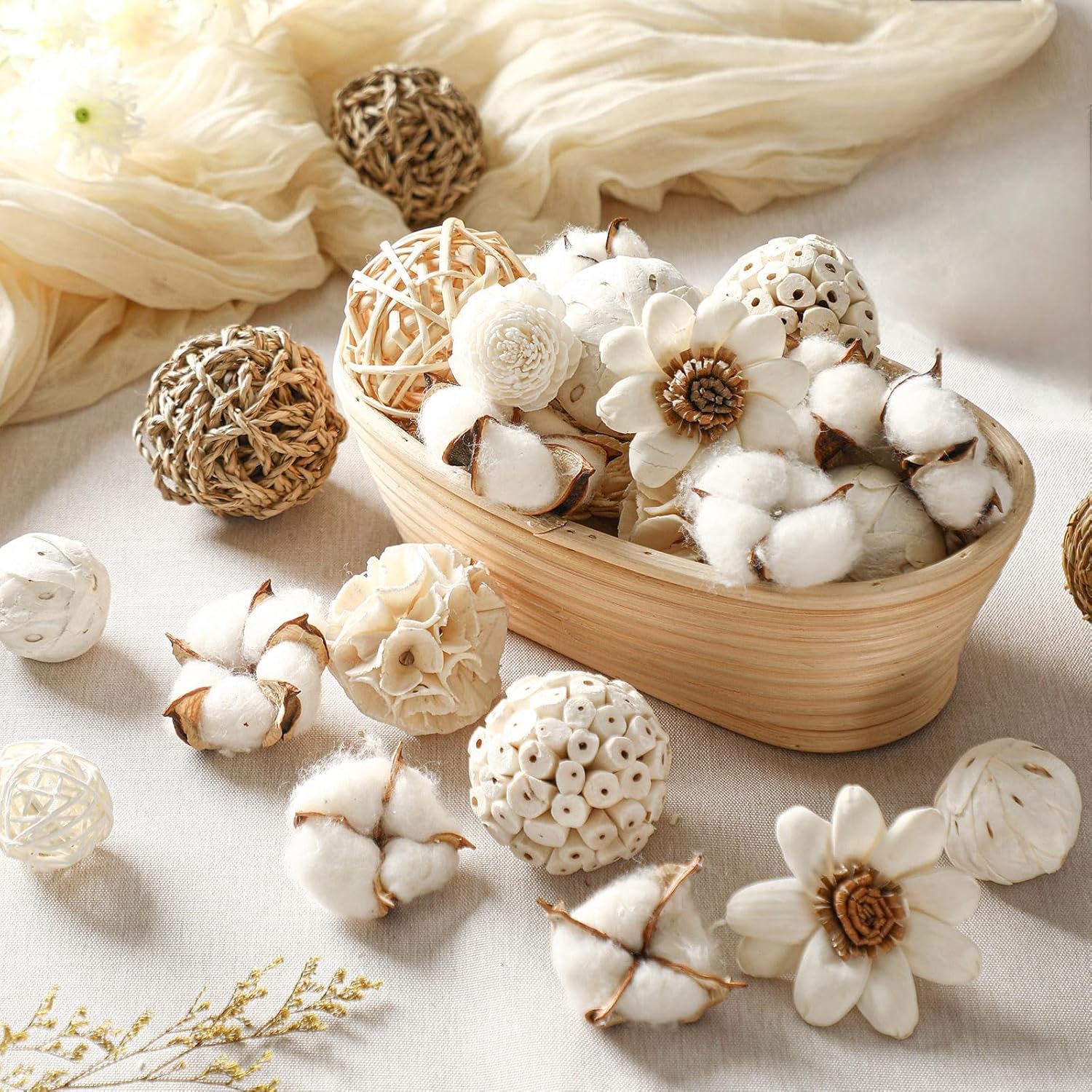 Riceshoot Decorative Ball Vase Filler Set