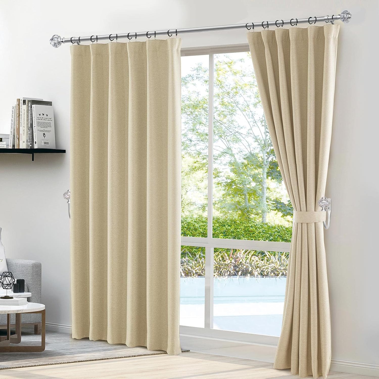 2 Pack Window Finials for 1 or 78 Inch Curtain Rods