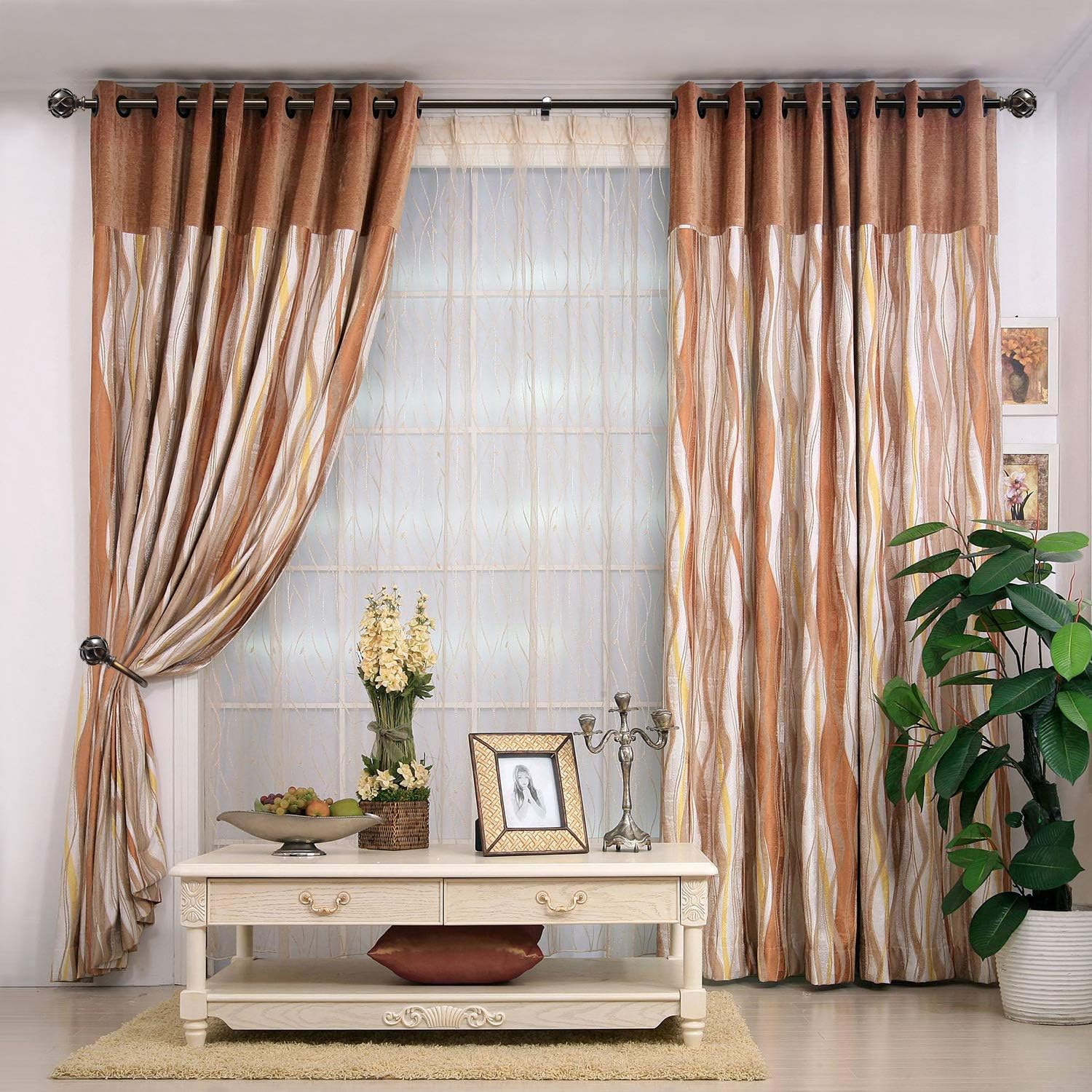KAMANINA Decorative Curtain Holdbacks Antique Bronze 1 Pair 2 Pack