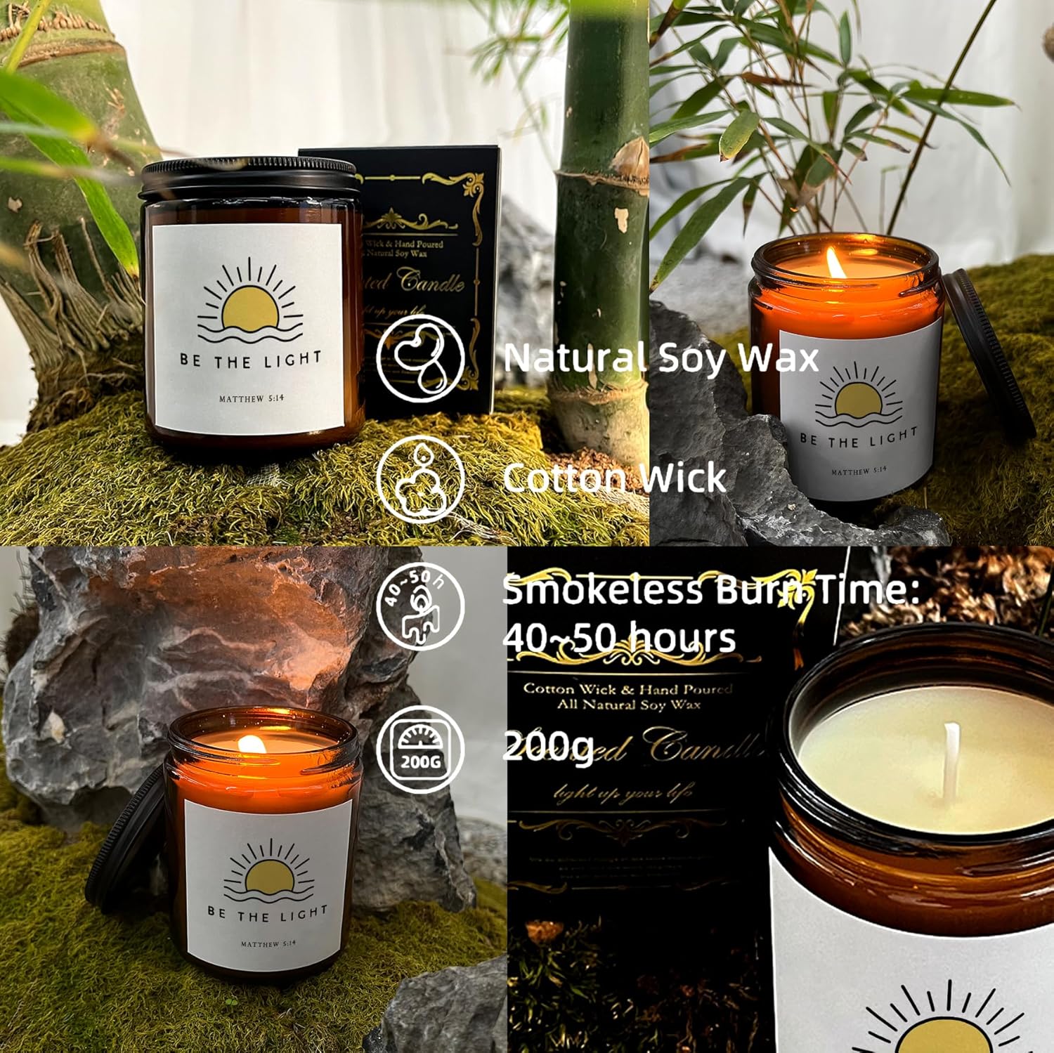 Christian Candle Religious Candles Sun Candle 8 Oz