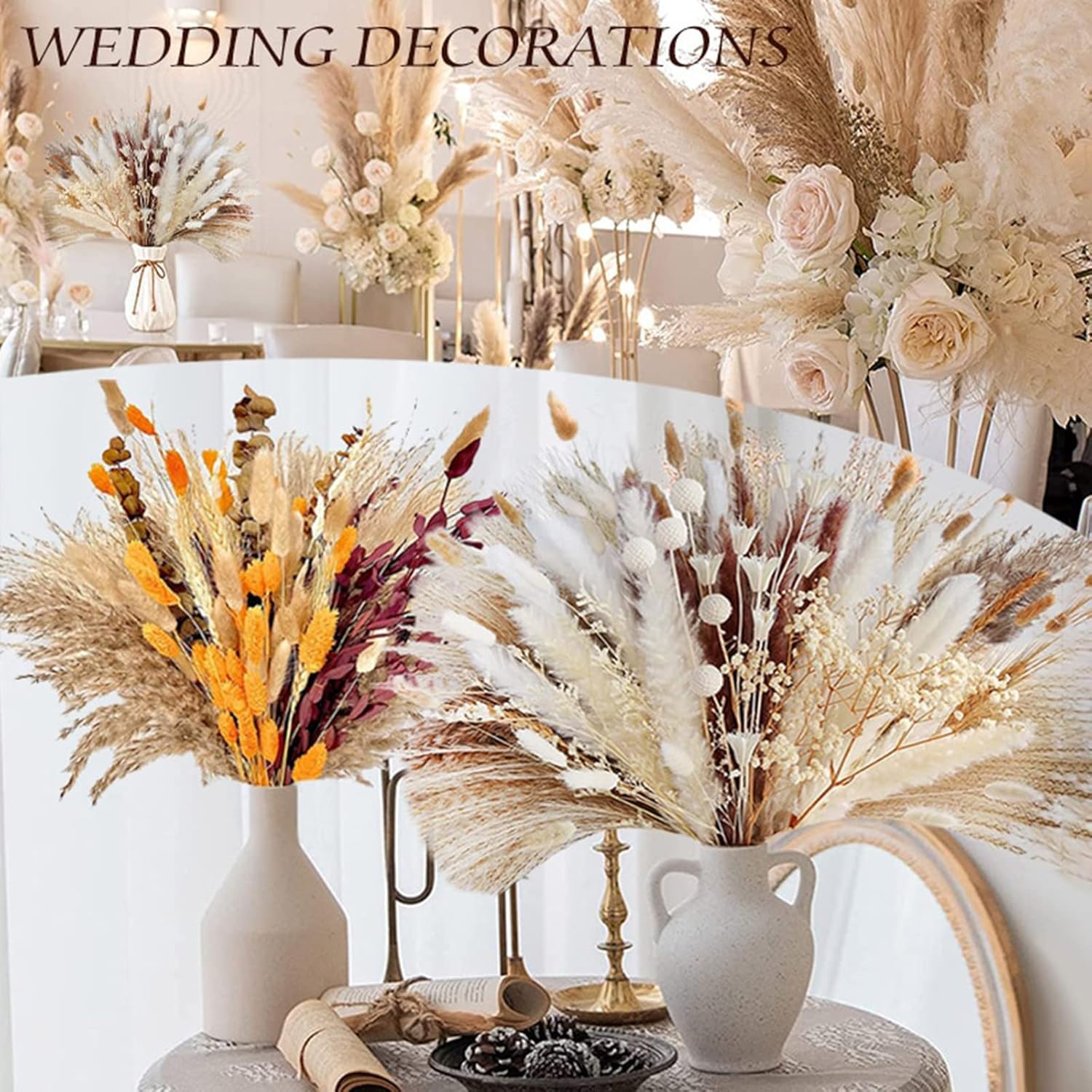 Ochine Natural Dried Lagurus Ovatus for Home Decor