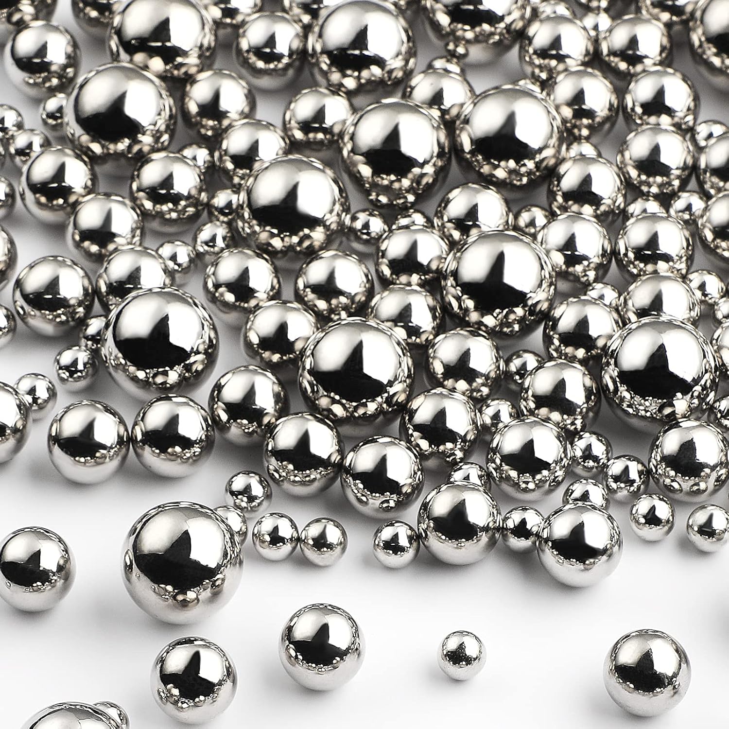 150 Pieces Mixed Size Gloss Faux Pearl Vase Filler