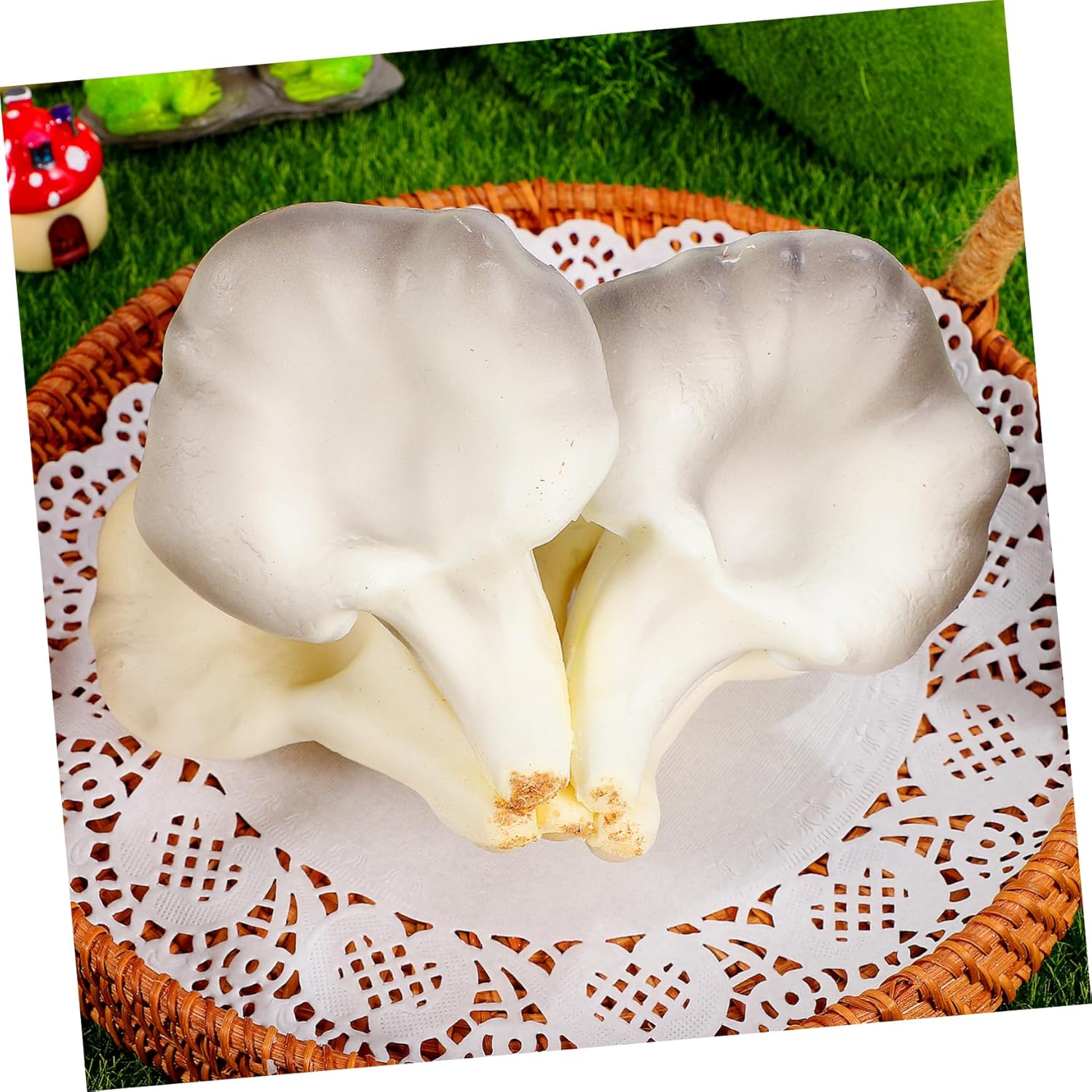 Garneck Miniature Oyster Mushroom Decor for Home Office Party