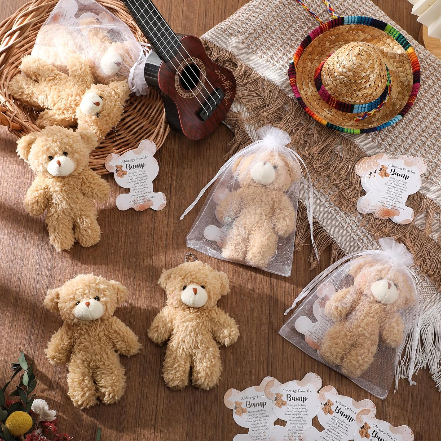 HyDren 50 Piece Bear Party Favors Set