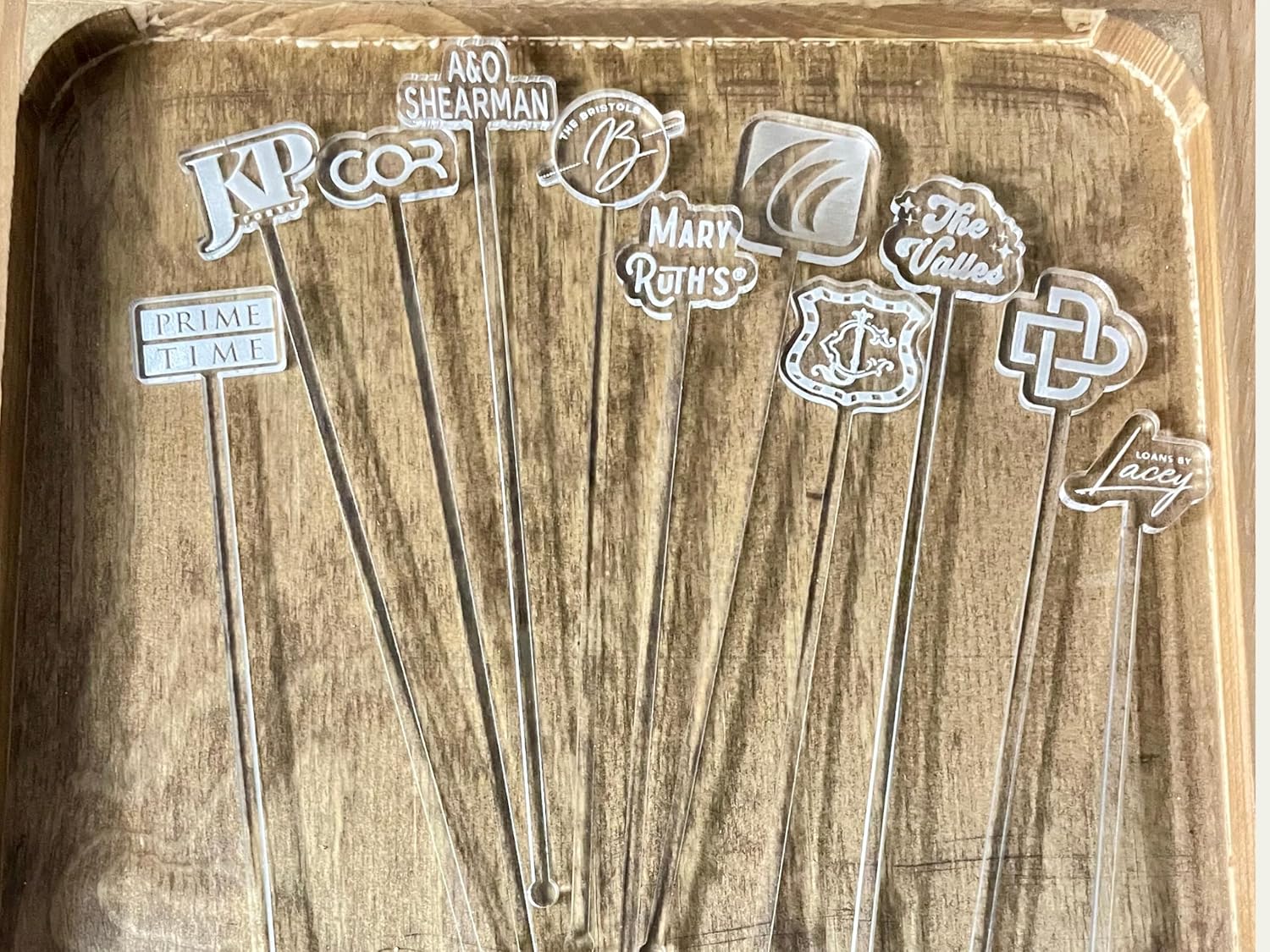 25pc Personalized Drink Stirrers Custom Name Stir Sticks