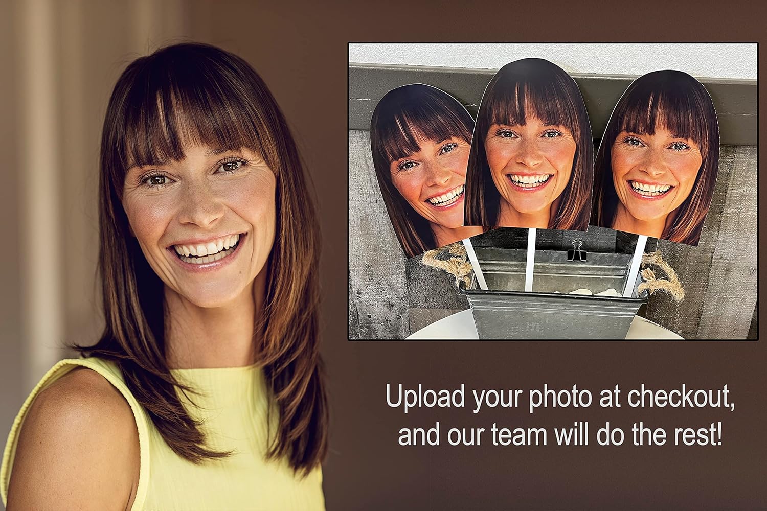 Custom Face Cutouts for Parties 6pcs Set