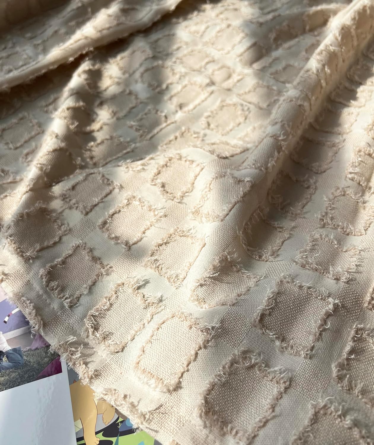 GOHD Plaids Boho Clipped Yarn Swag Valance