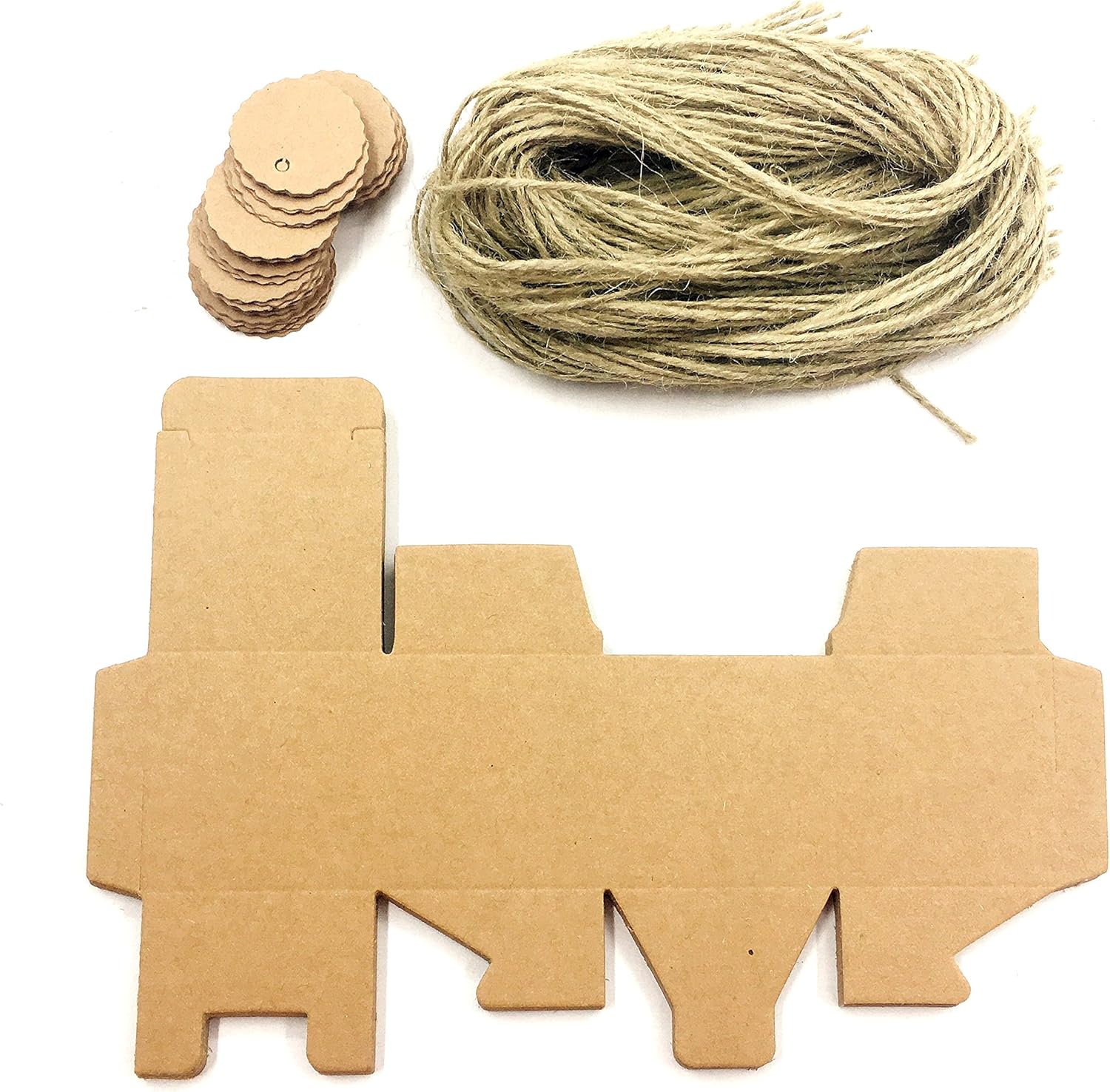 AWESON PARTY Kraft Paper Cube Favor Box Kit 50pc