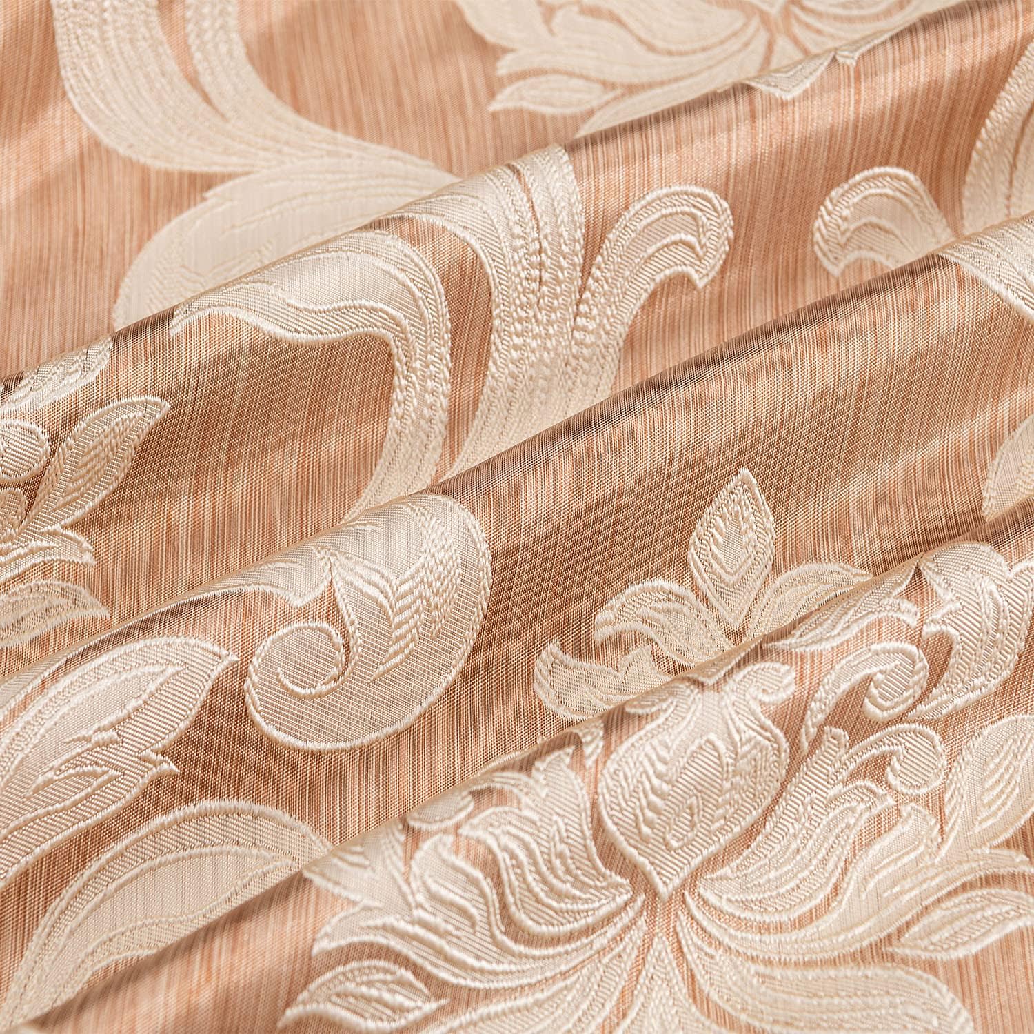NAPEARL Beige Waterfall Valance for Living Room