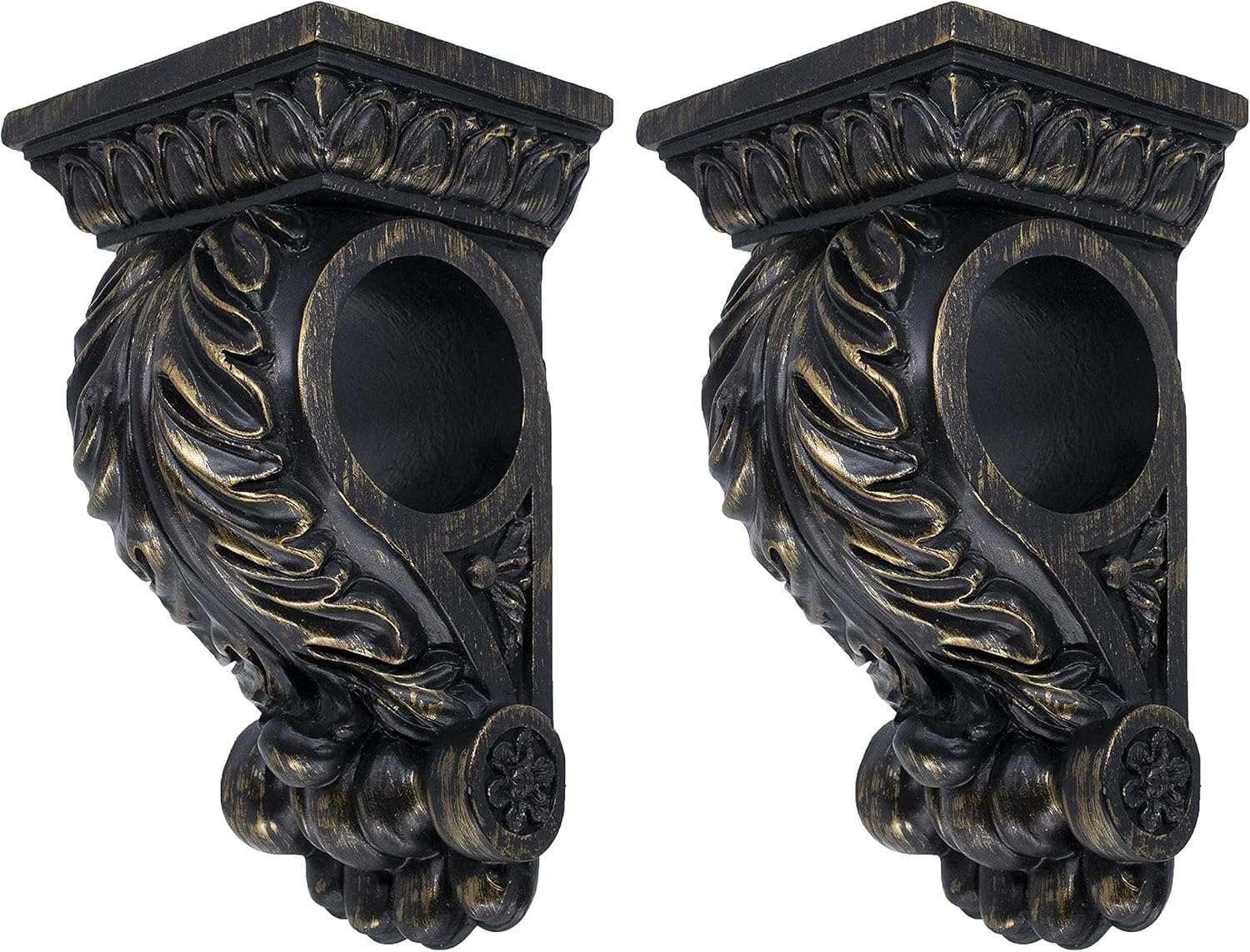 MERIVILLE Chatecu Drapery Sconce 2Pcs Burnt Gold