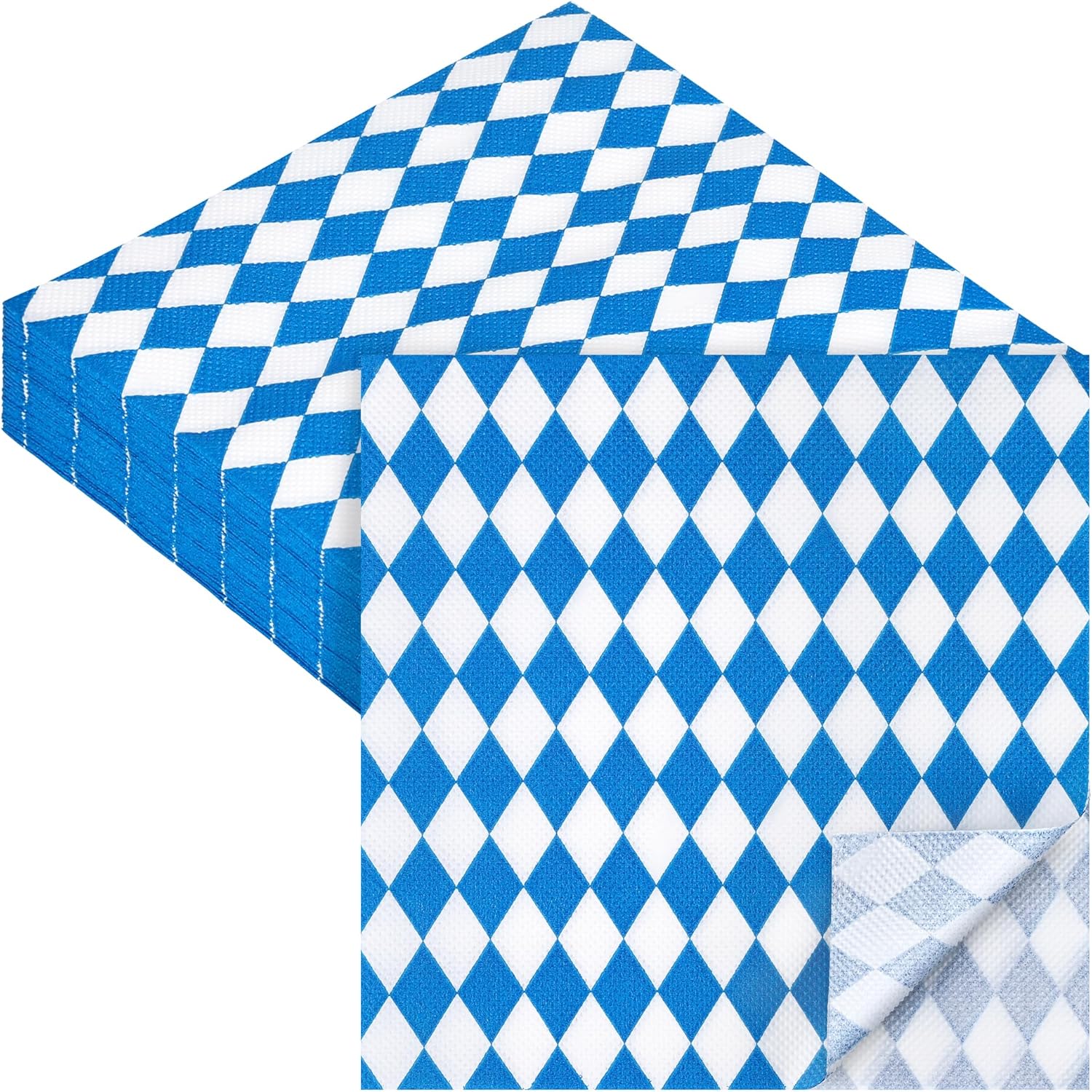 Aodaer 48 Piece Oktoberfest Napkin Set 13x13 Inches