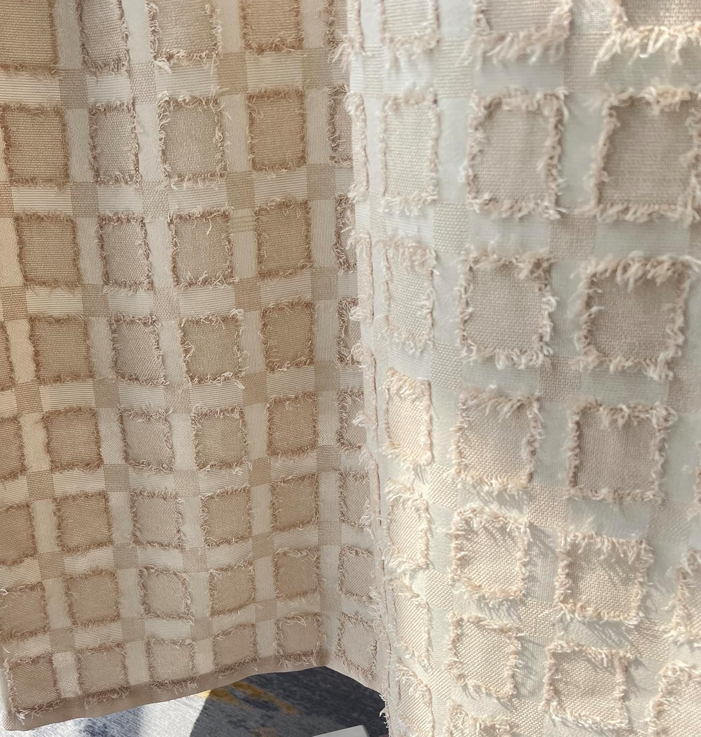 GOHD Plaids Boho Clipped Yarn Swag Valance