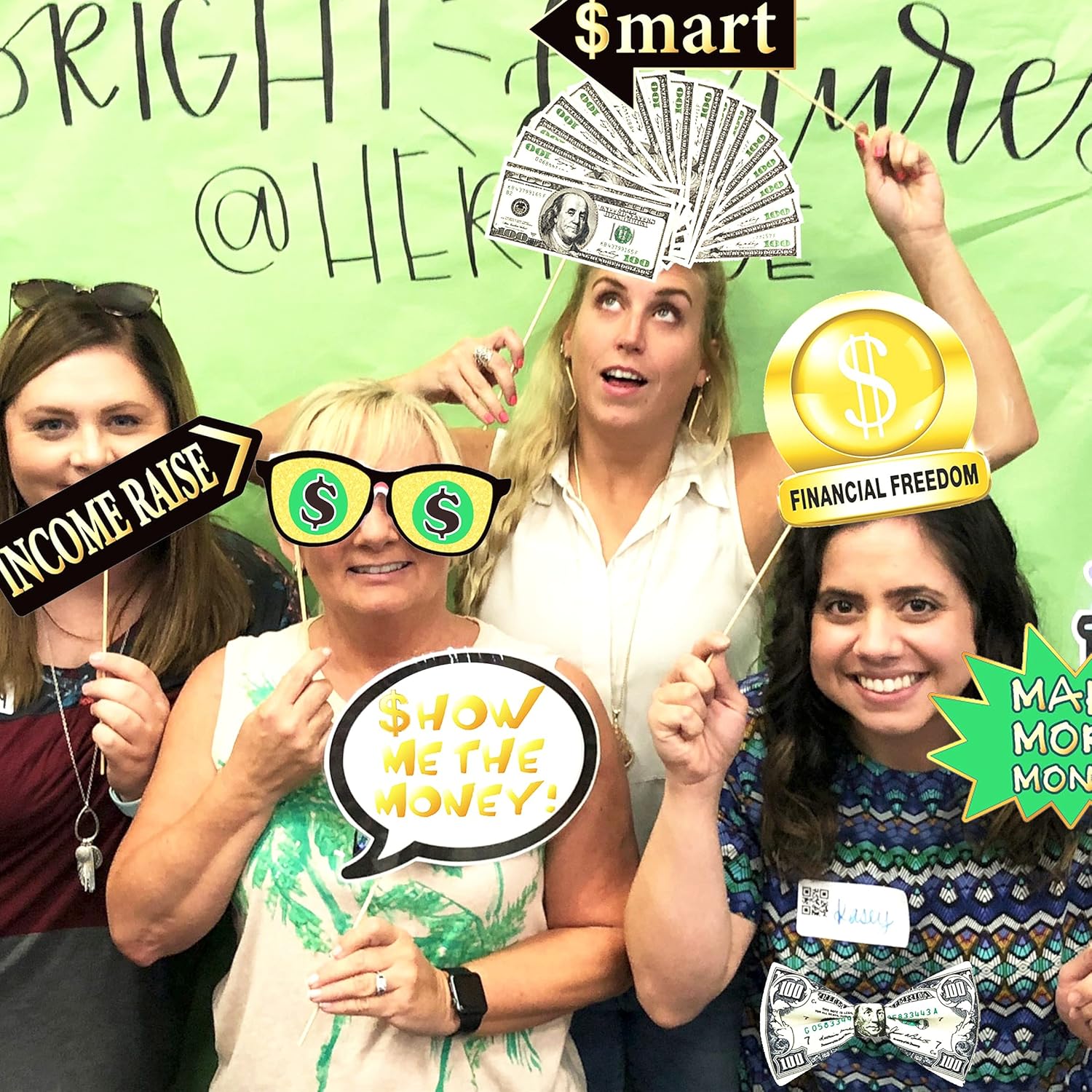 Fun Money Theme Photo Booth Props for Parties