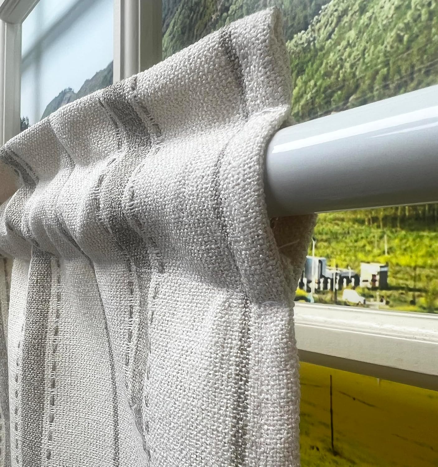GOHD Boho Parallel Boulevards Valance for Farmhouse