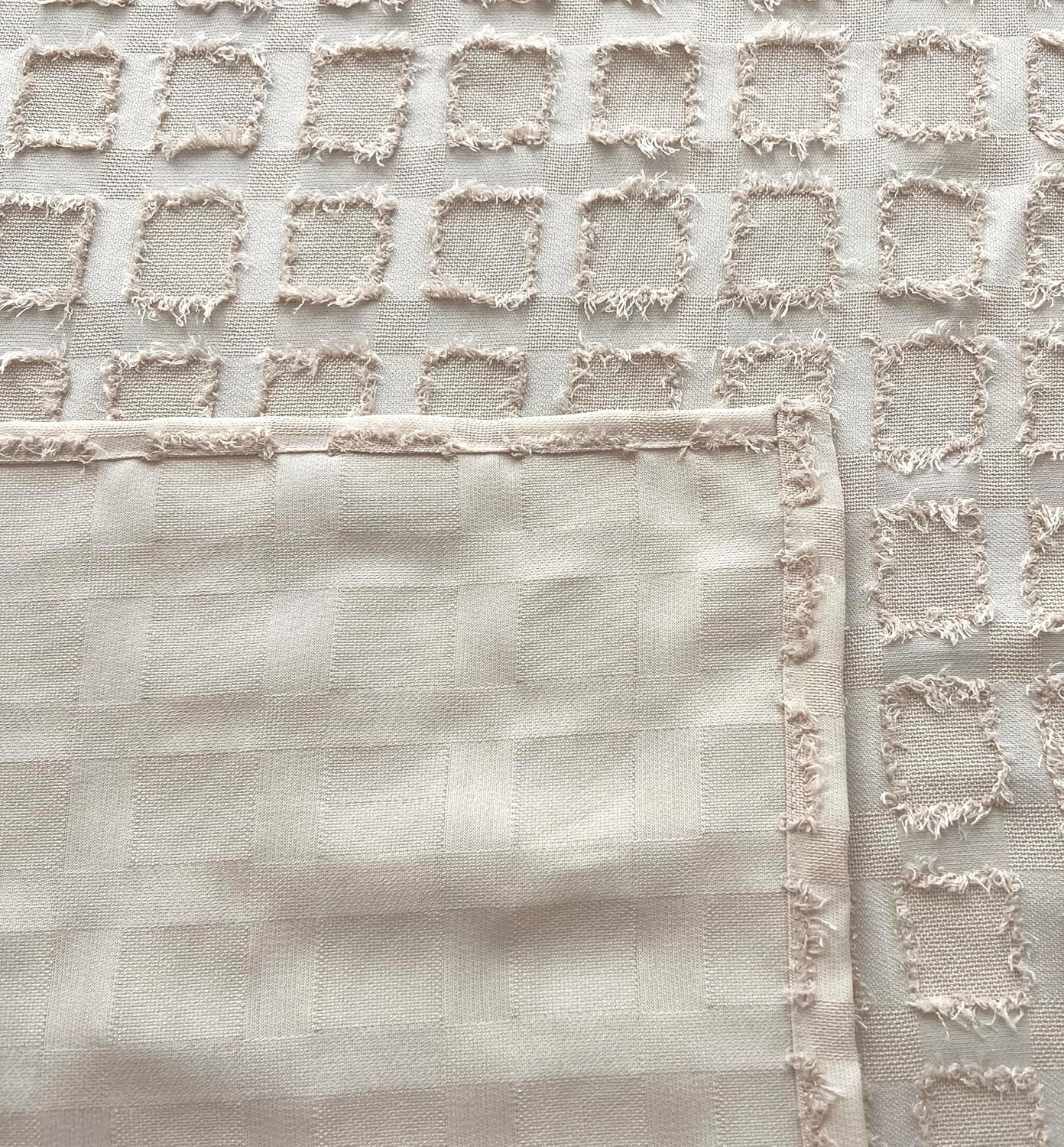 GOHD Plaids Boho Clipped Yarn Swag Valance