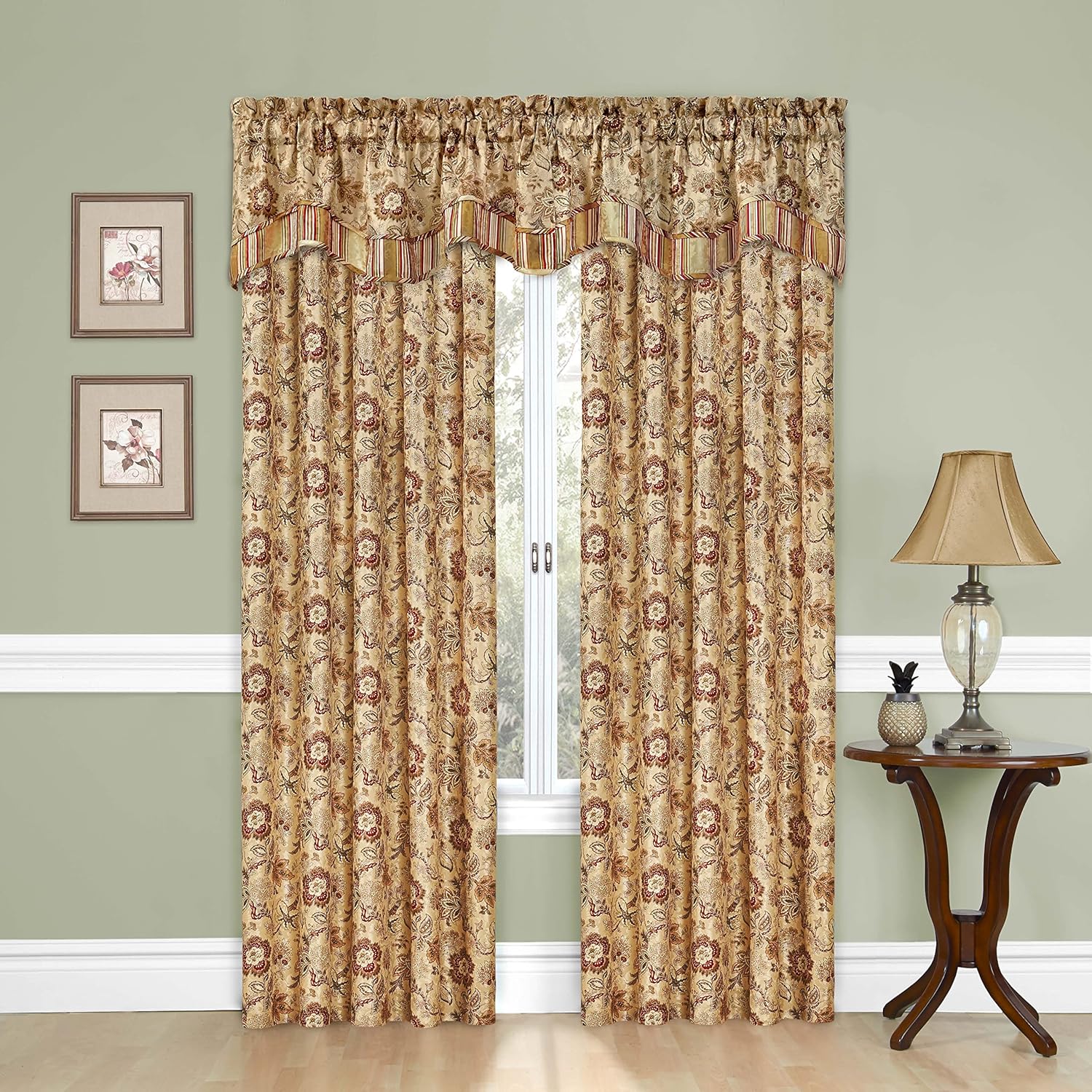 Waverly Traditions Navarra Scalloped Valance 52x16